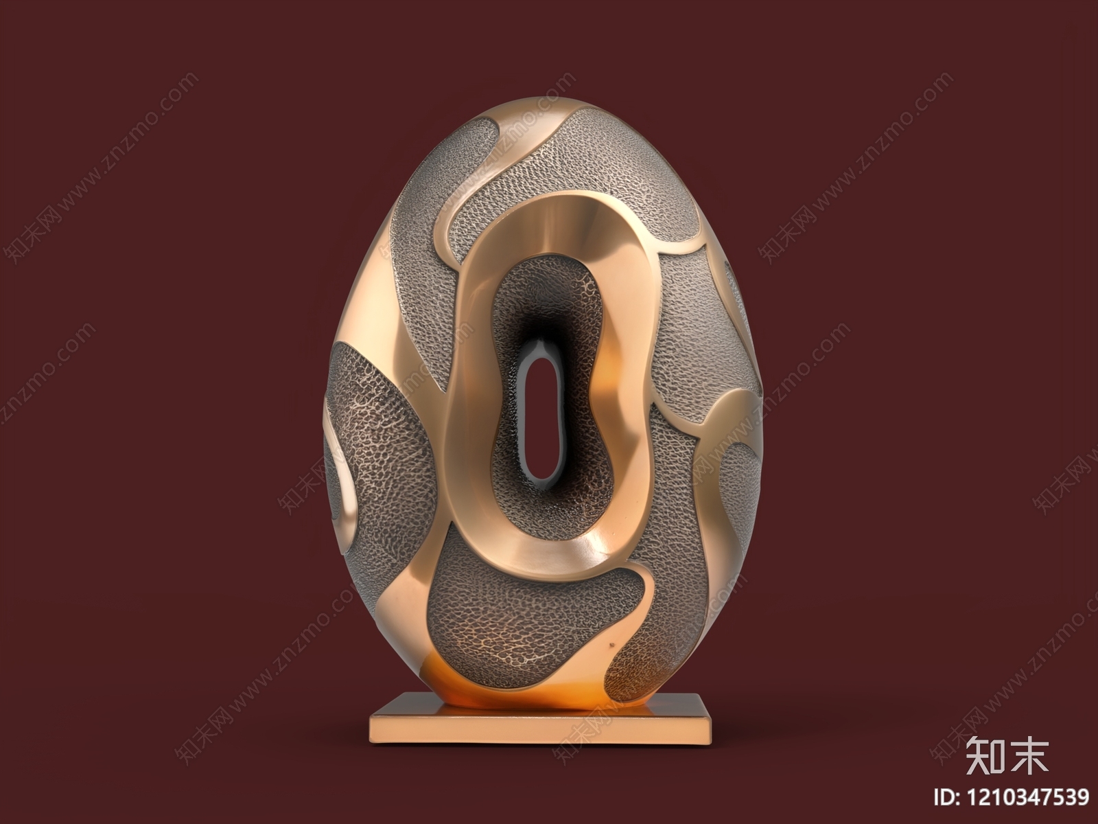 现代轻奢雕塑摆件3D模型下载【ID:1210347539】