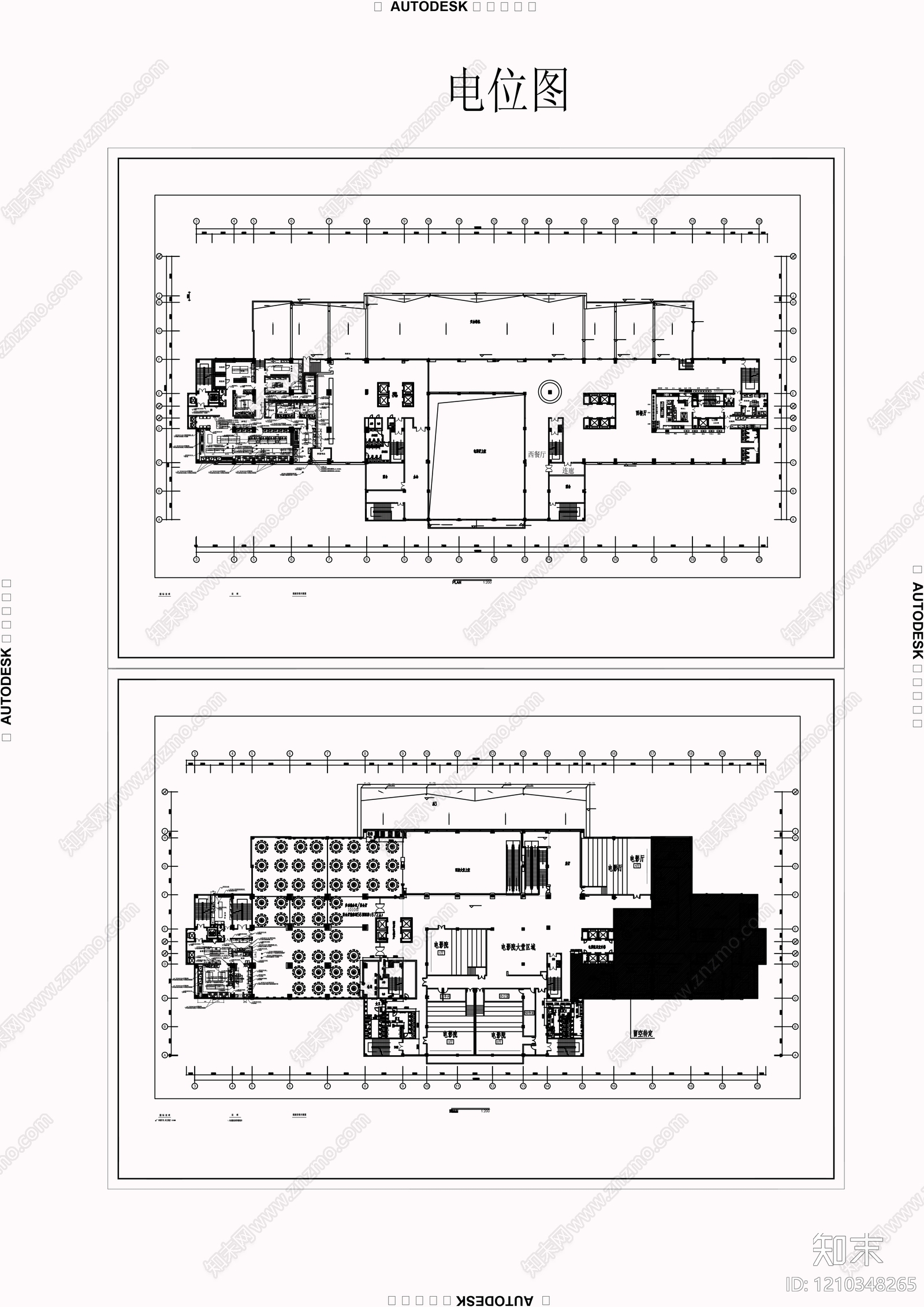 现代后厨cad施工图下载【ID:1210348265】