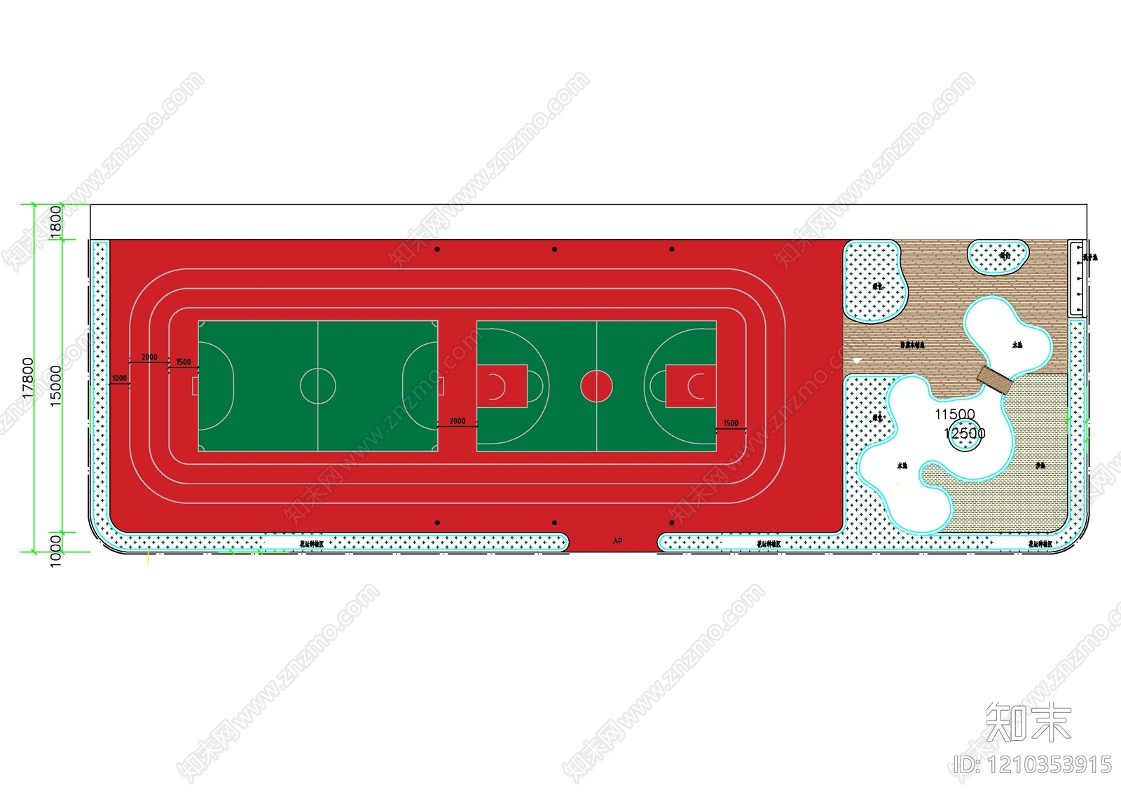 现代幼儿园施工图下载【ID:1210353915】