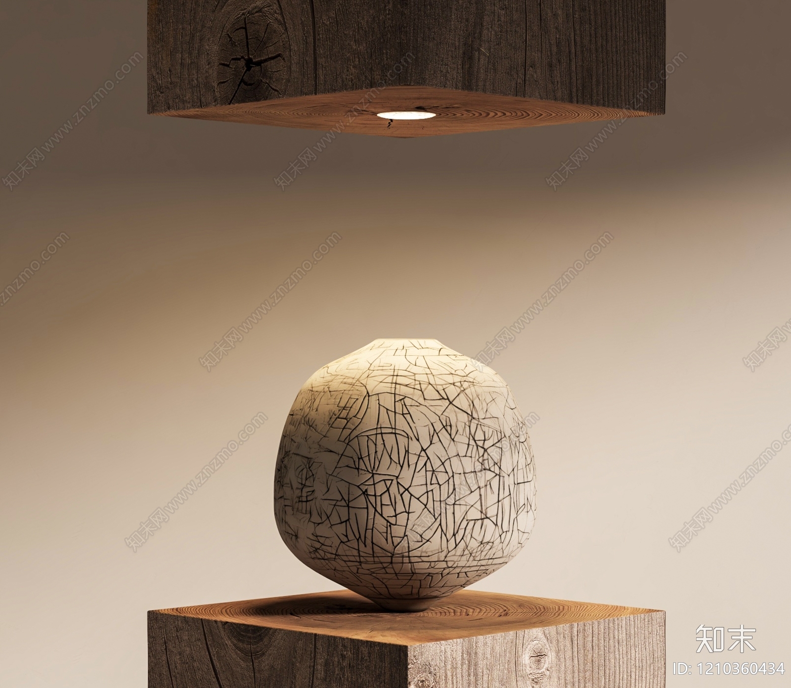 侘寂罐子3D模型下载【ID:1210360434】