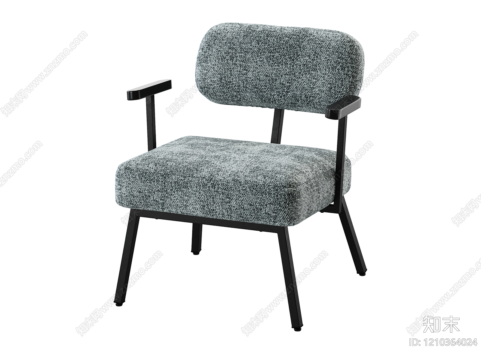 现代简约吧椅3D模型下载【ID:1210364024】