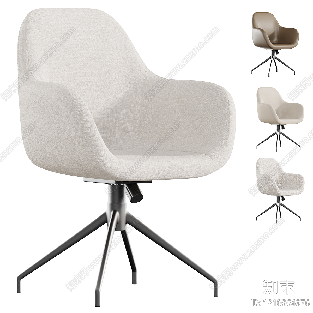 现代简约休闲椅3D模型下载【ID:1210364976】