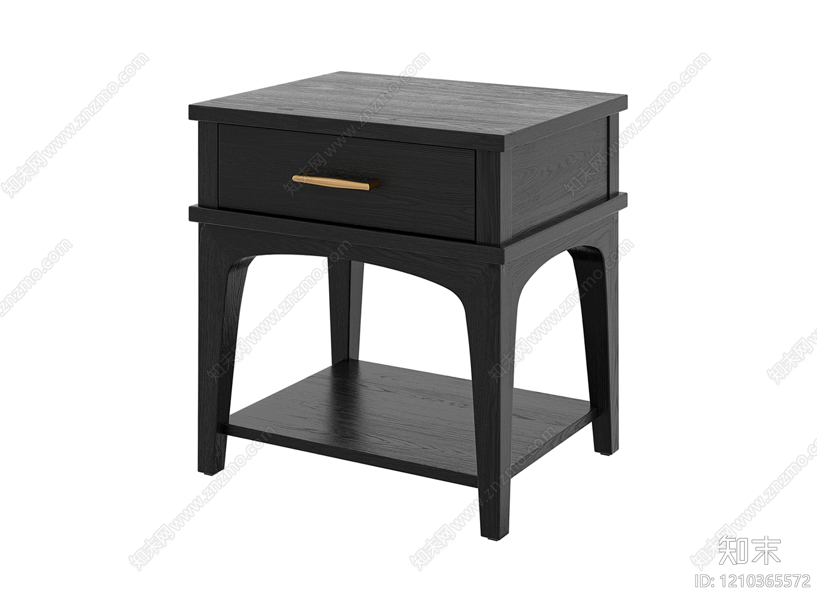 现代简约床头柜3D模型下载【ID:1210365572】