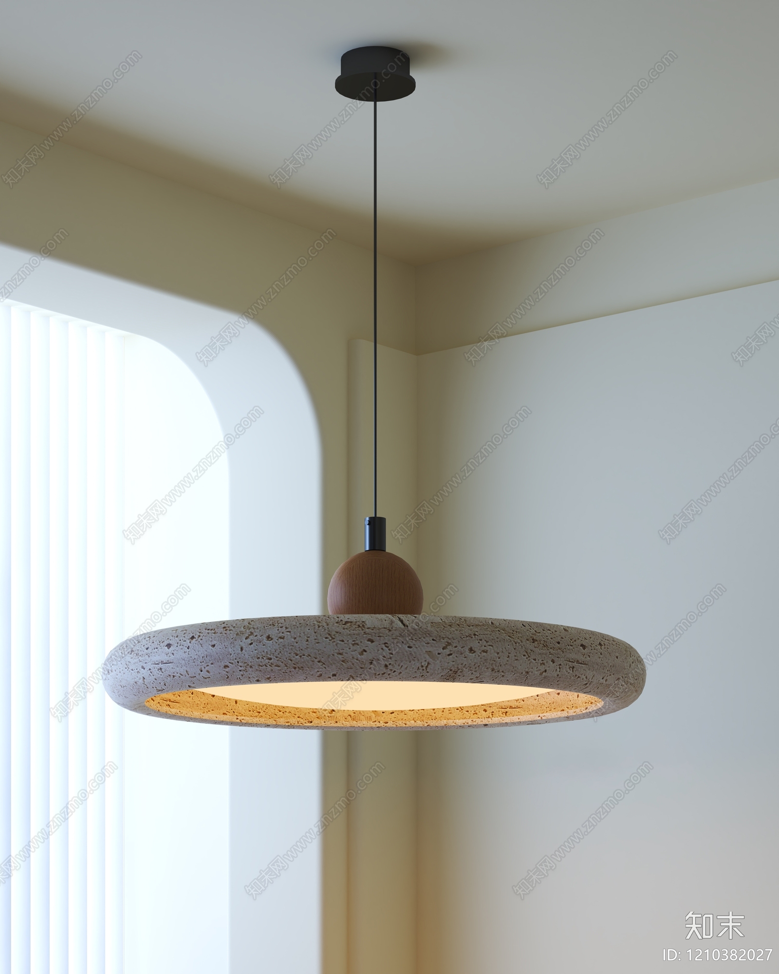 奶油风儿童房吊灯3D模型下载【ID:1210382027】