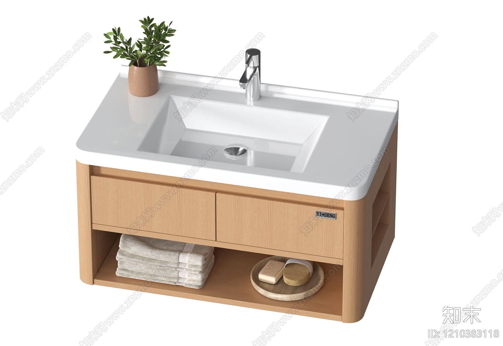 现代浴室柜SU模型下载【ID:1210383118】