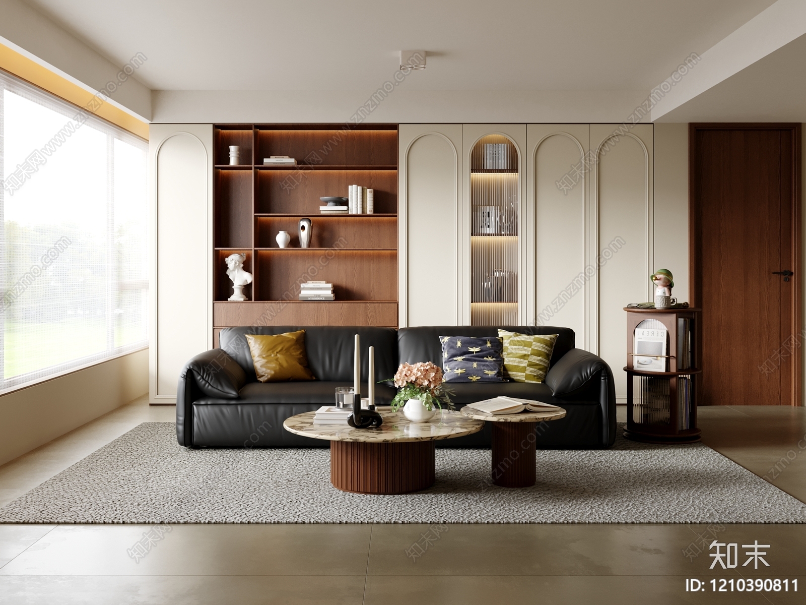 中古风家居客厅3D模型下载【ID:1210390811】