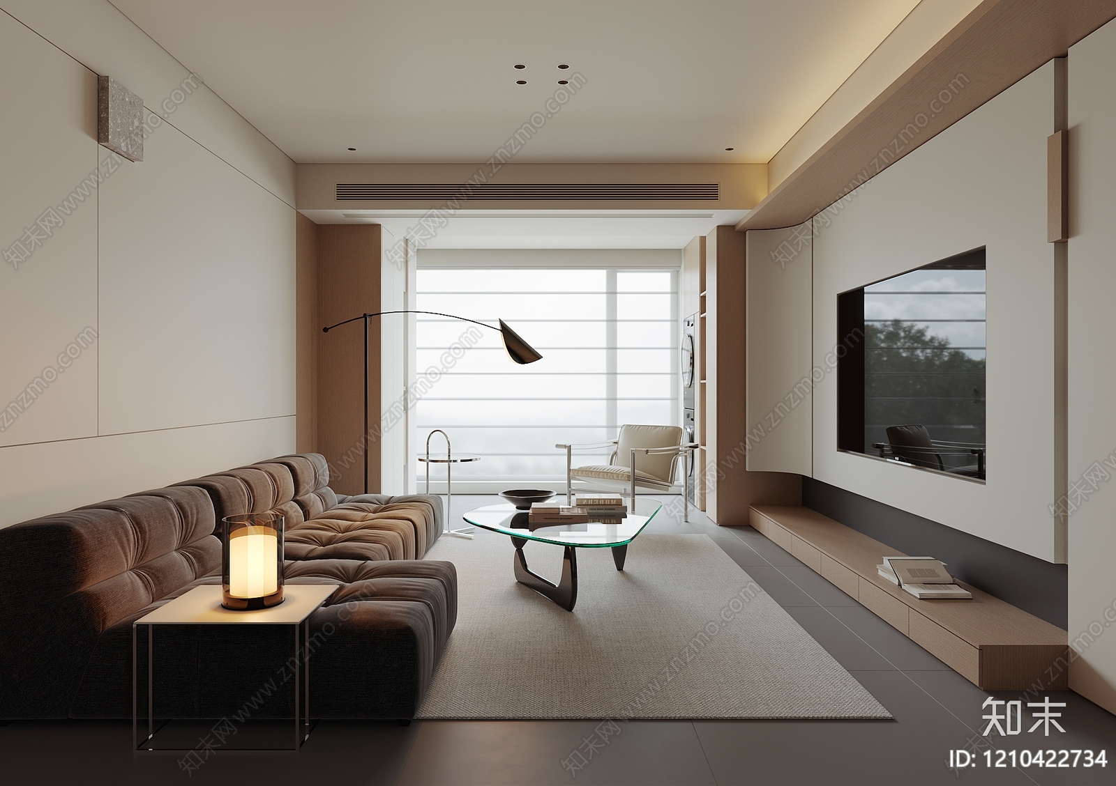 极简包豪斯客厅3D模型下载【ID:1210422734】