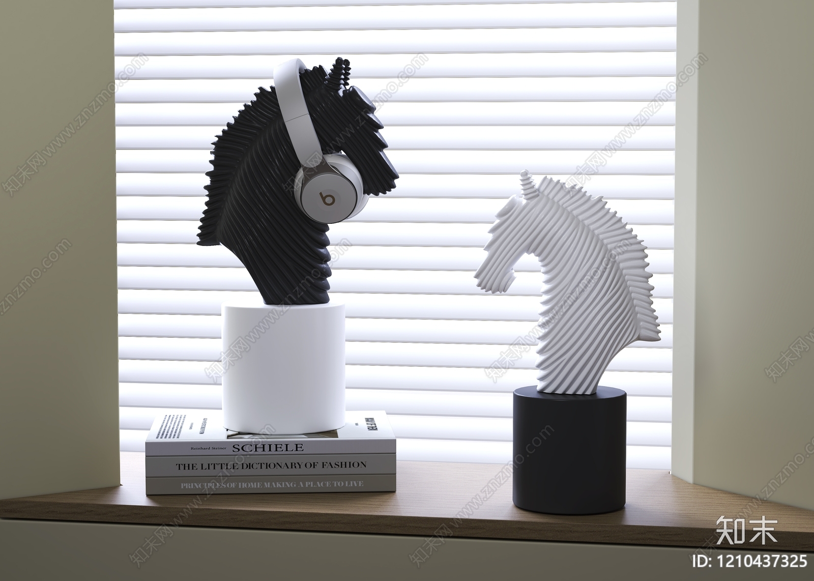 极简雕塑摆件3D模型下载【ID:1210437325】