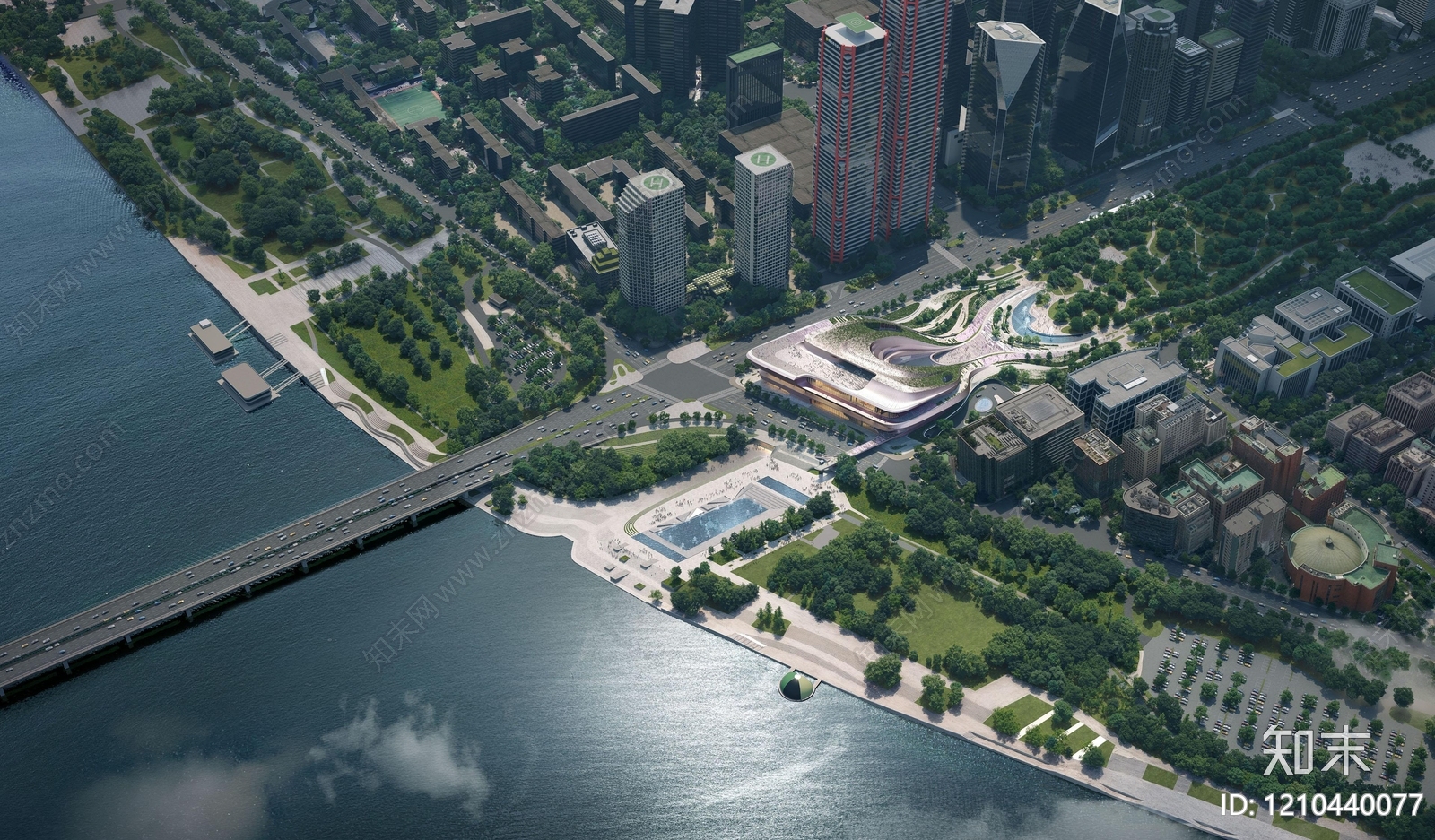 现代展馆建筑下载【ID:1210440077】