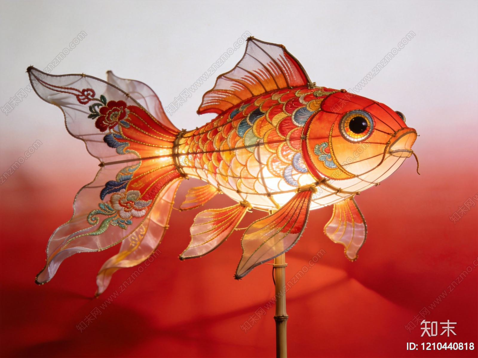 新中式灯笼3D模型下载【ID:1210440818】