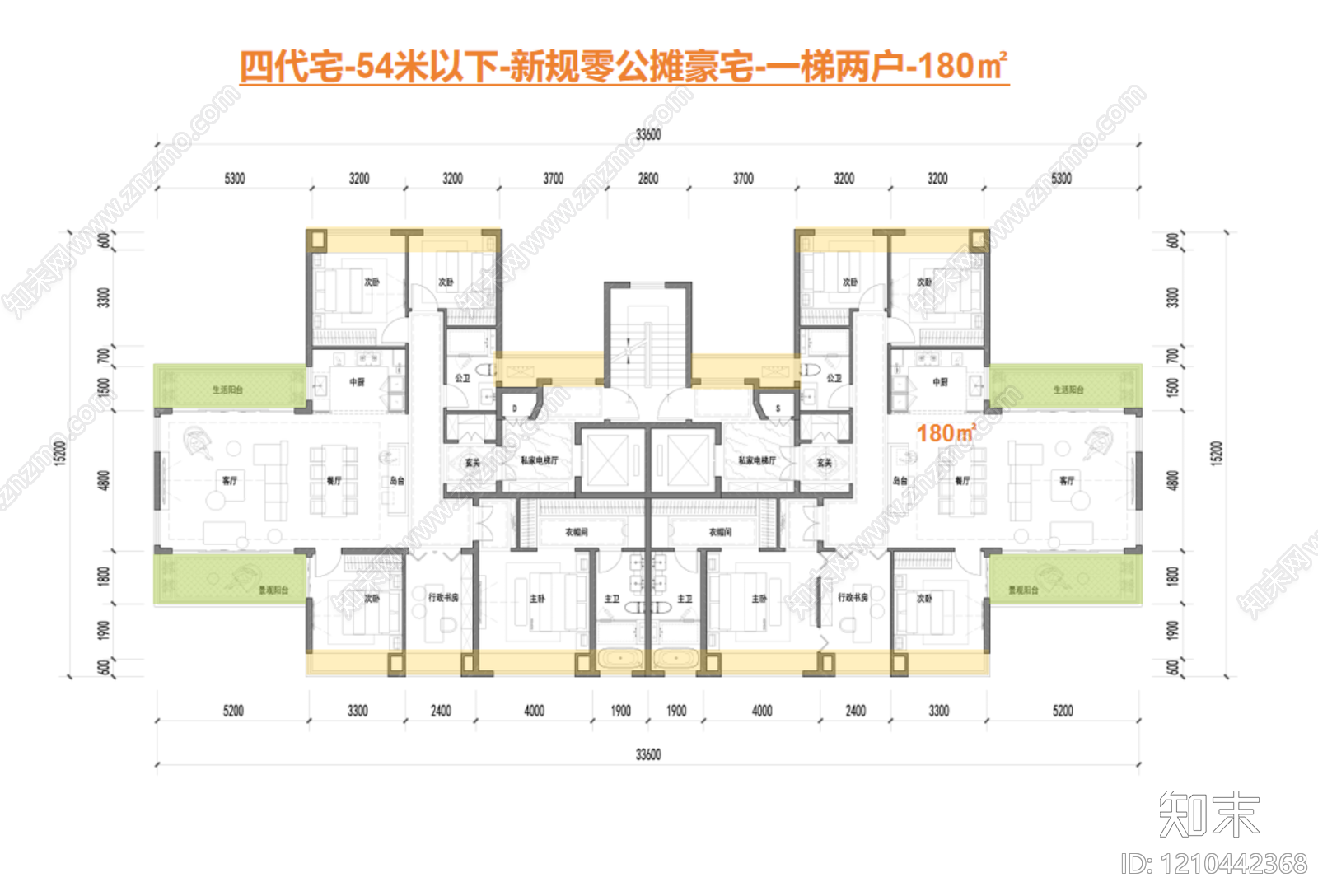 高层住宅施工图下载【ID:1210442368】
