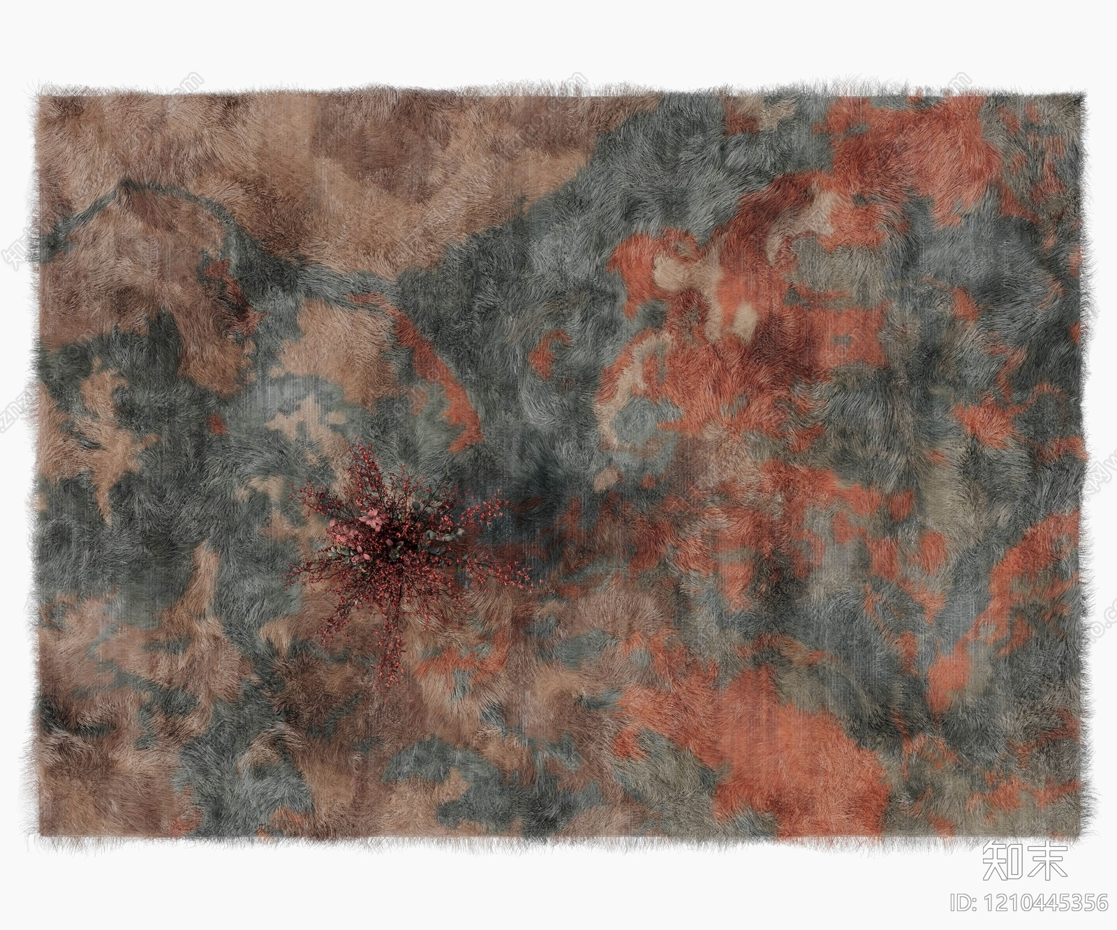 侘寂毛绒地毯3D模型下载【ID:1210445356】