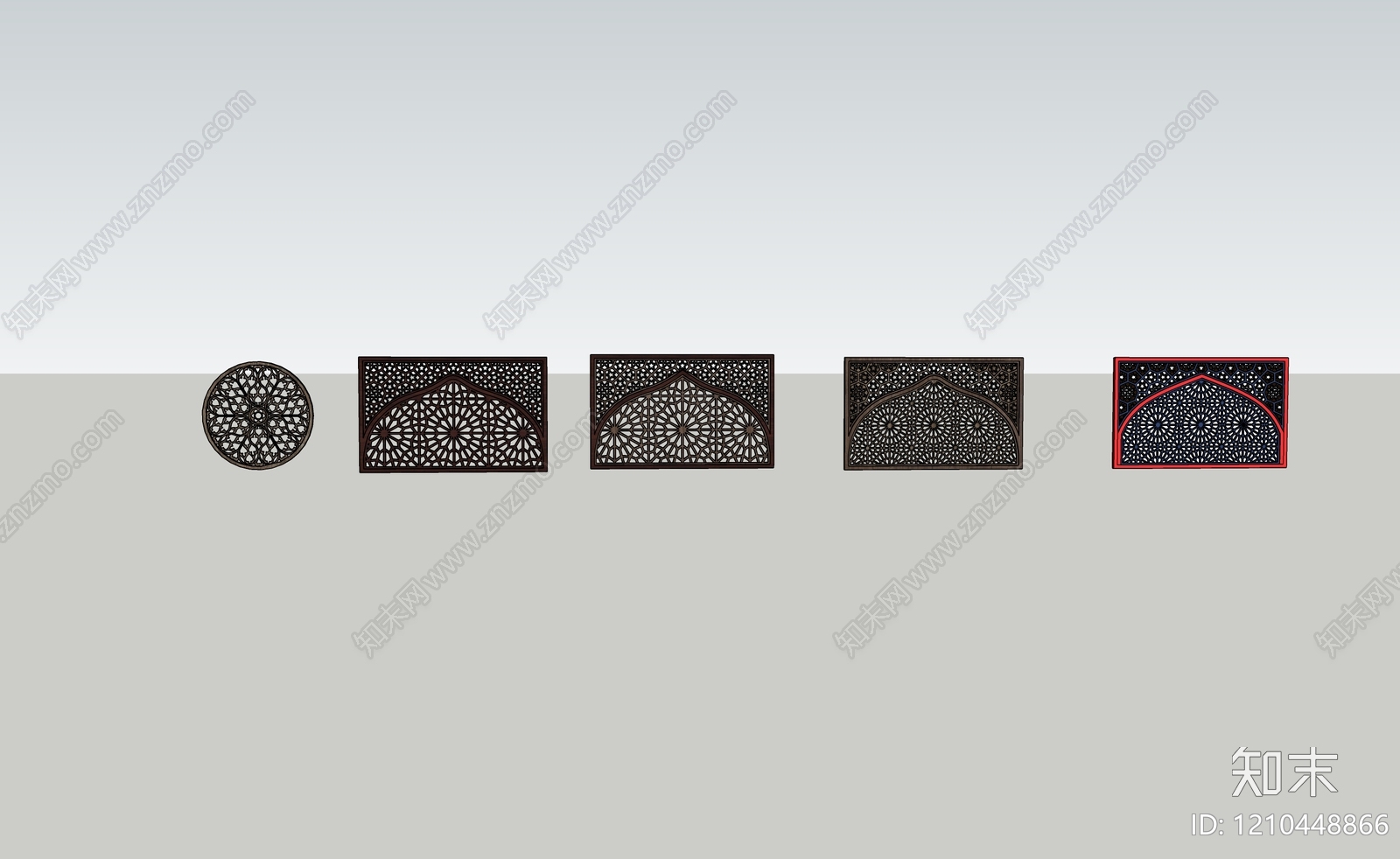中式古建筑SU模型下载【ID:1210448866】