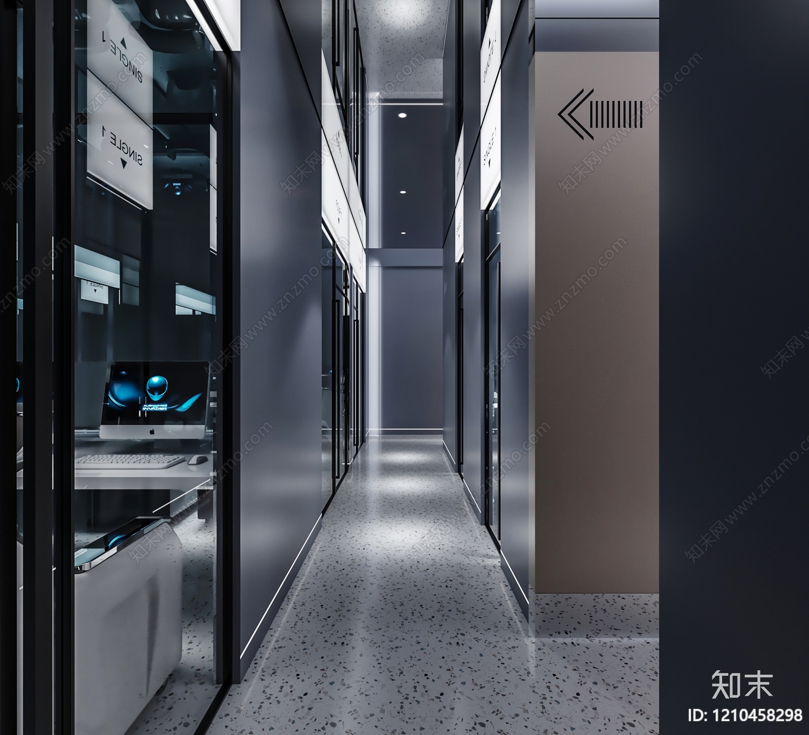 现代网吧SU模型下载【ID:1210458298】