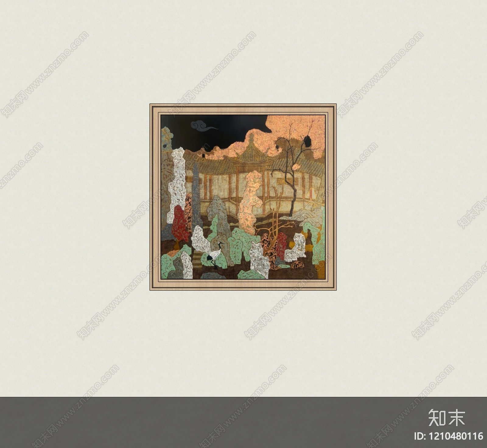现代挂画SU模型下载【ID:1210480116】