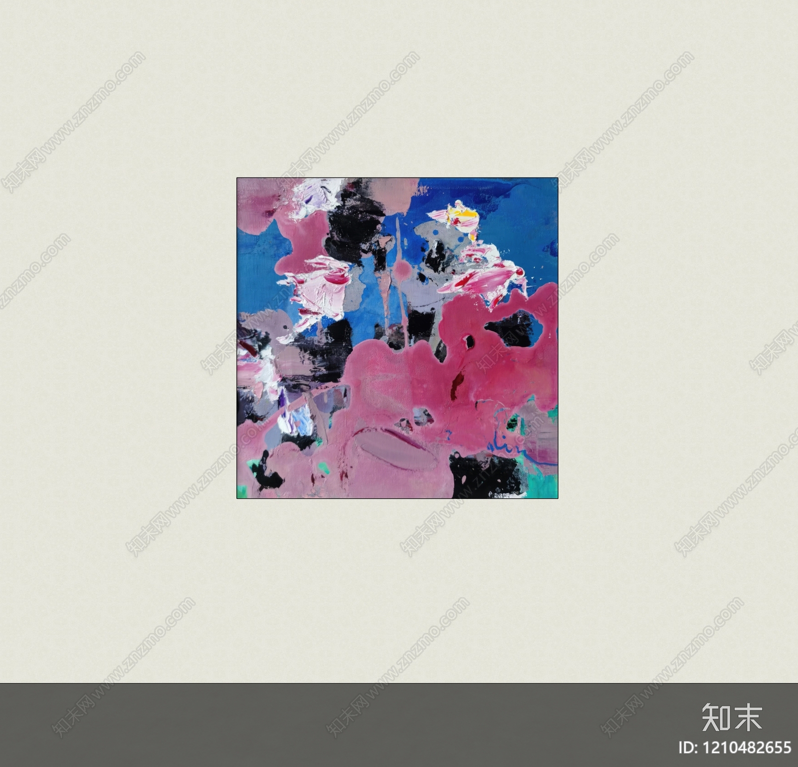 现代挂画SU模型下载【ID:1210482655】