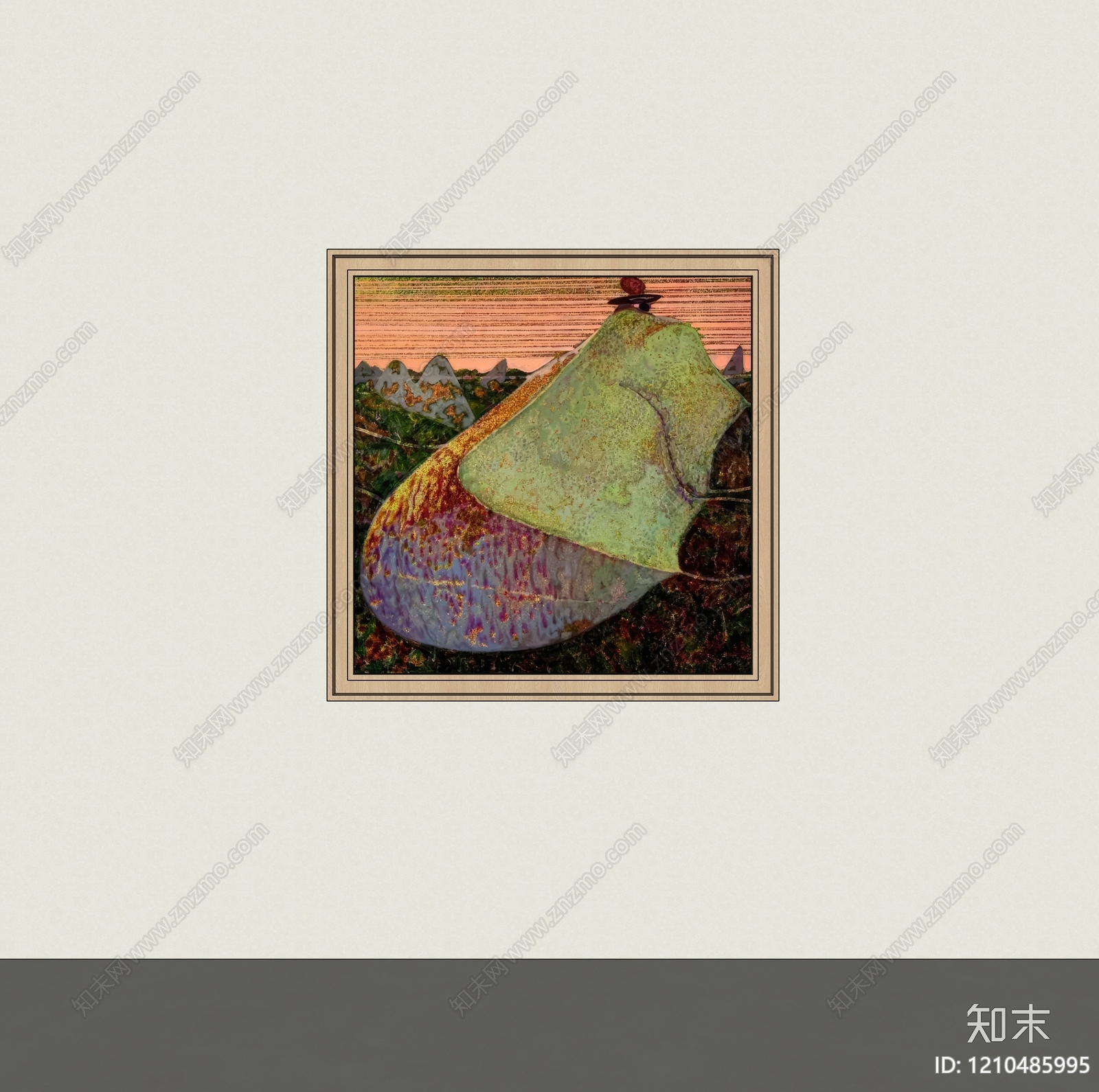 复古中古挂画SU模型下载【ID:1210485995】