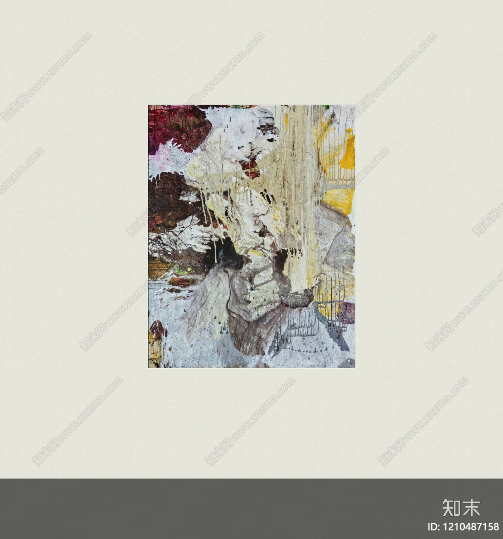 现代挂画SU模型下载【ID:1210487158】