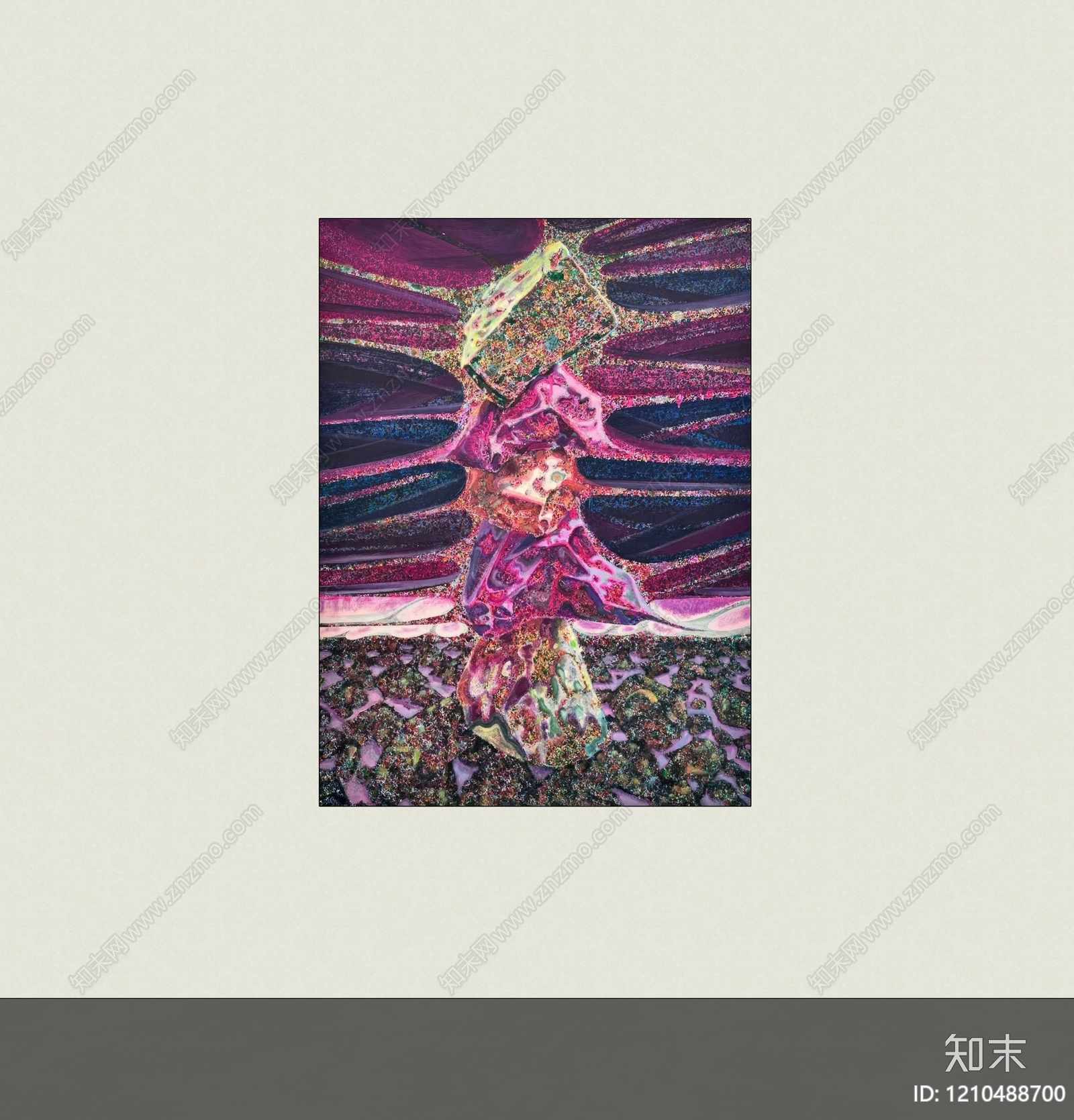 现代挂画SU模型下载【ID:1210488700】