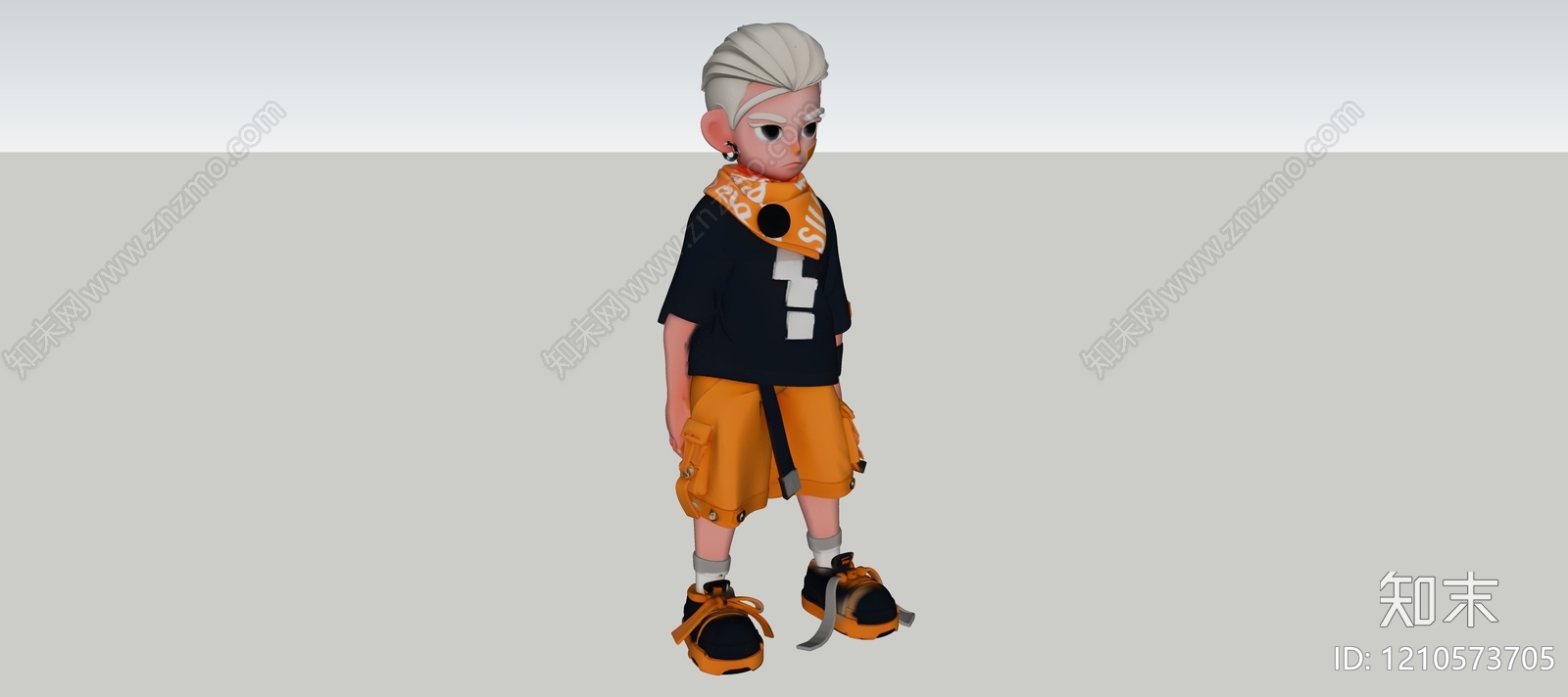 虚拟人物SU模型下载【ID:1210573705】