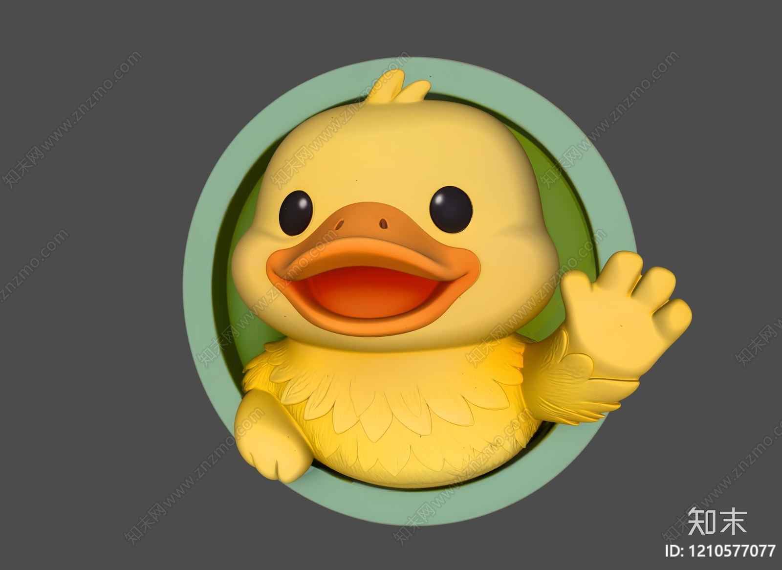 卡通可爱风家禽类动物3D模型下载【ID:1210577077】