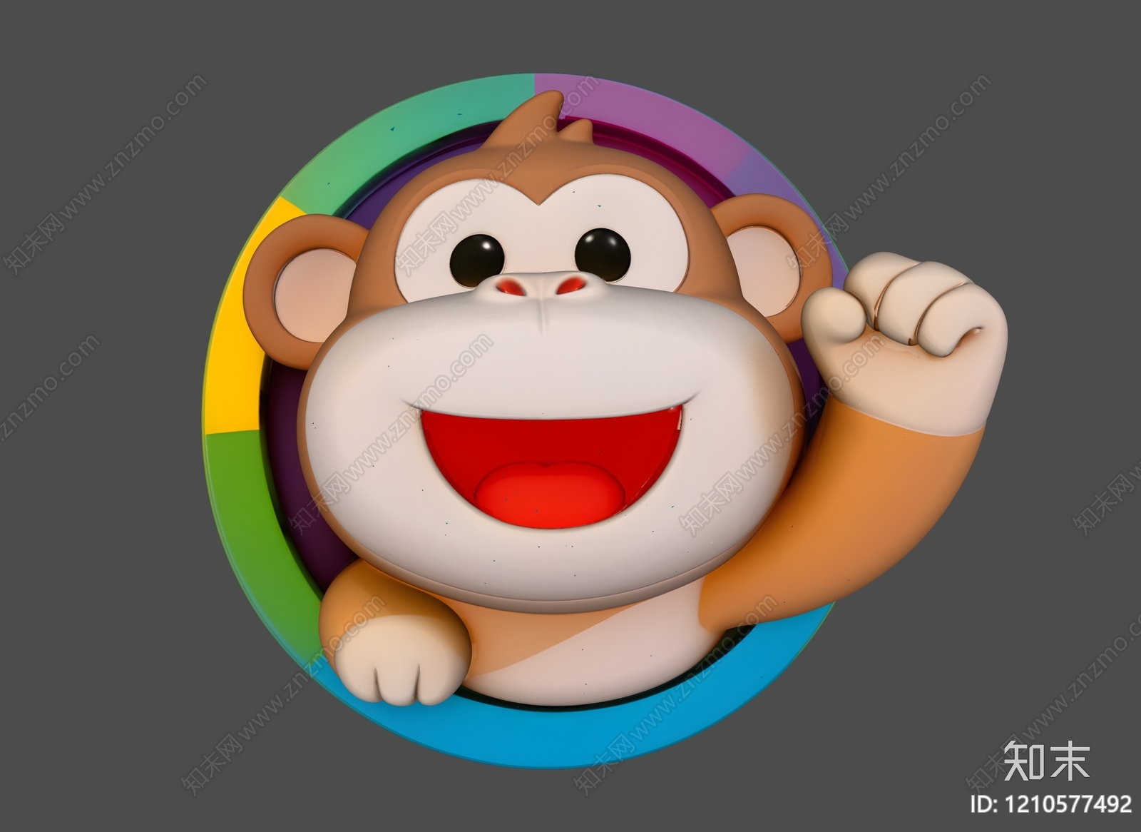 卡通风格虚拟人物3D模型下载【ID:1210577492】