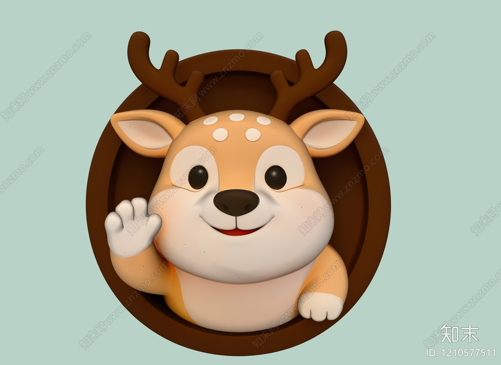 卡通3D风格其他动物3D模型下载【ID:1210577511】