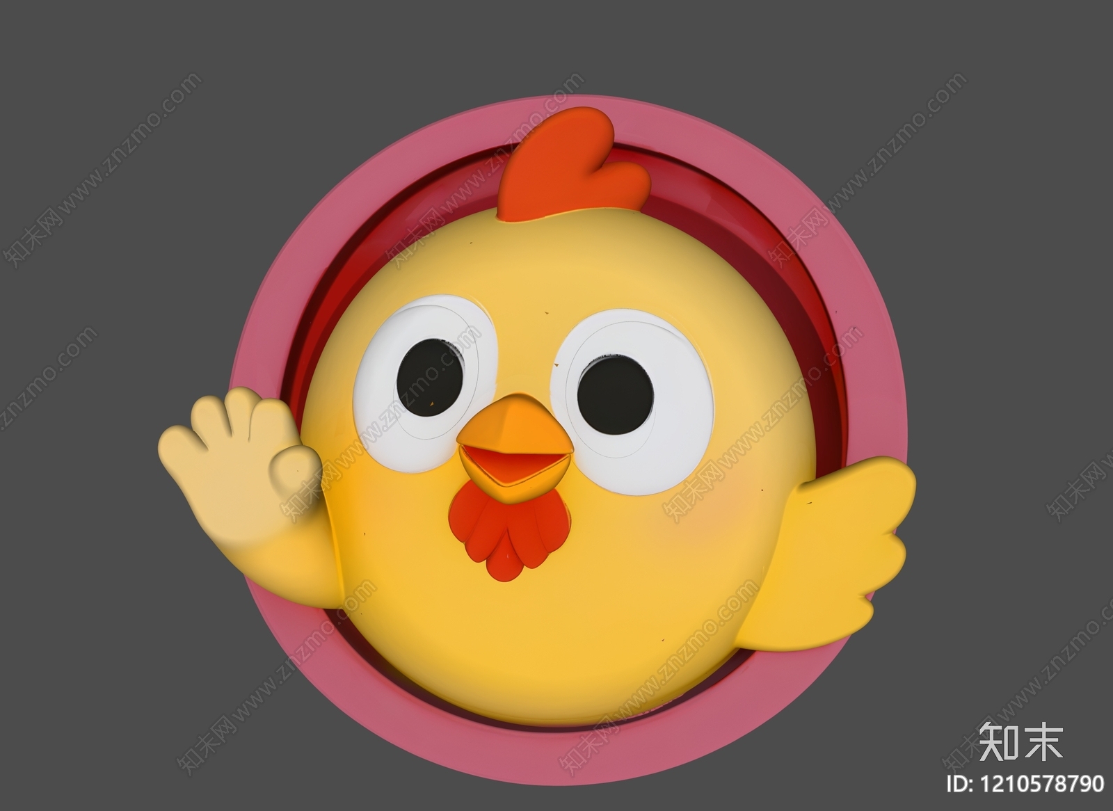 卡通风格家禽类动物3D模型下载【ID:1210578790】
