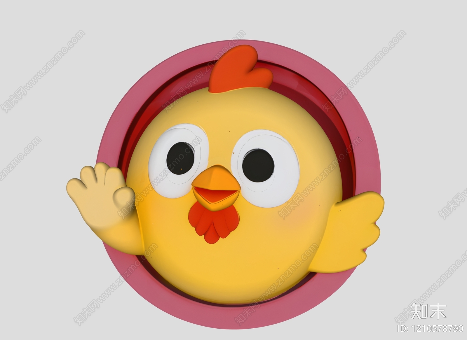 卡通风格家禽类动物3D模型下载【ID:1210578790】