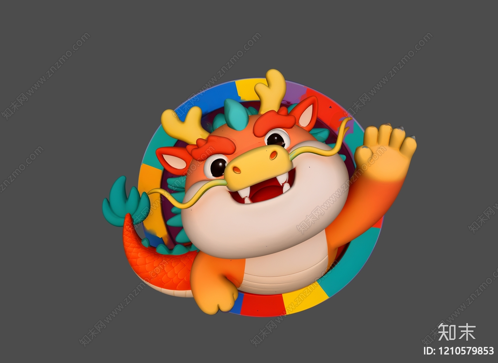 卡通风格虚拟人物3D模型下载【ID:1210579853】