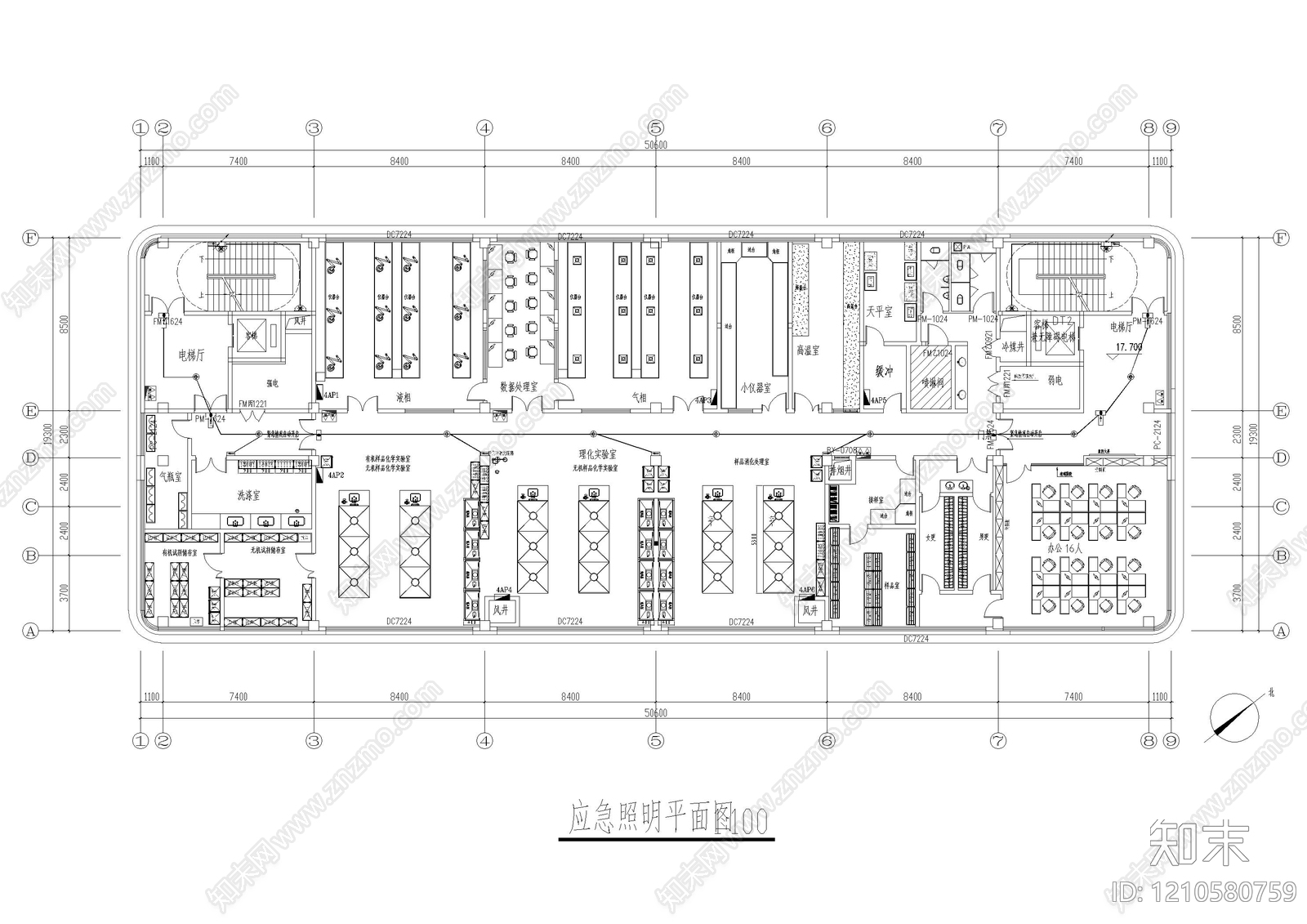 现代实验室cad施工图下载【ID:1210580759】