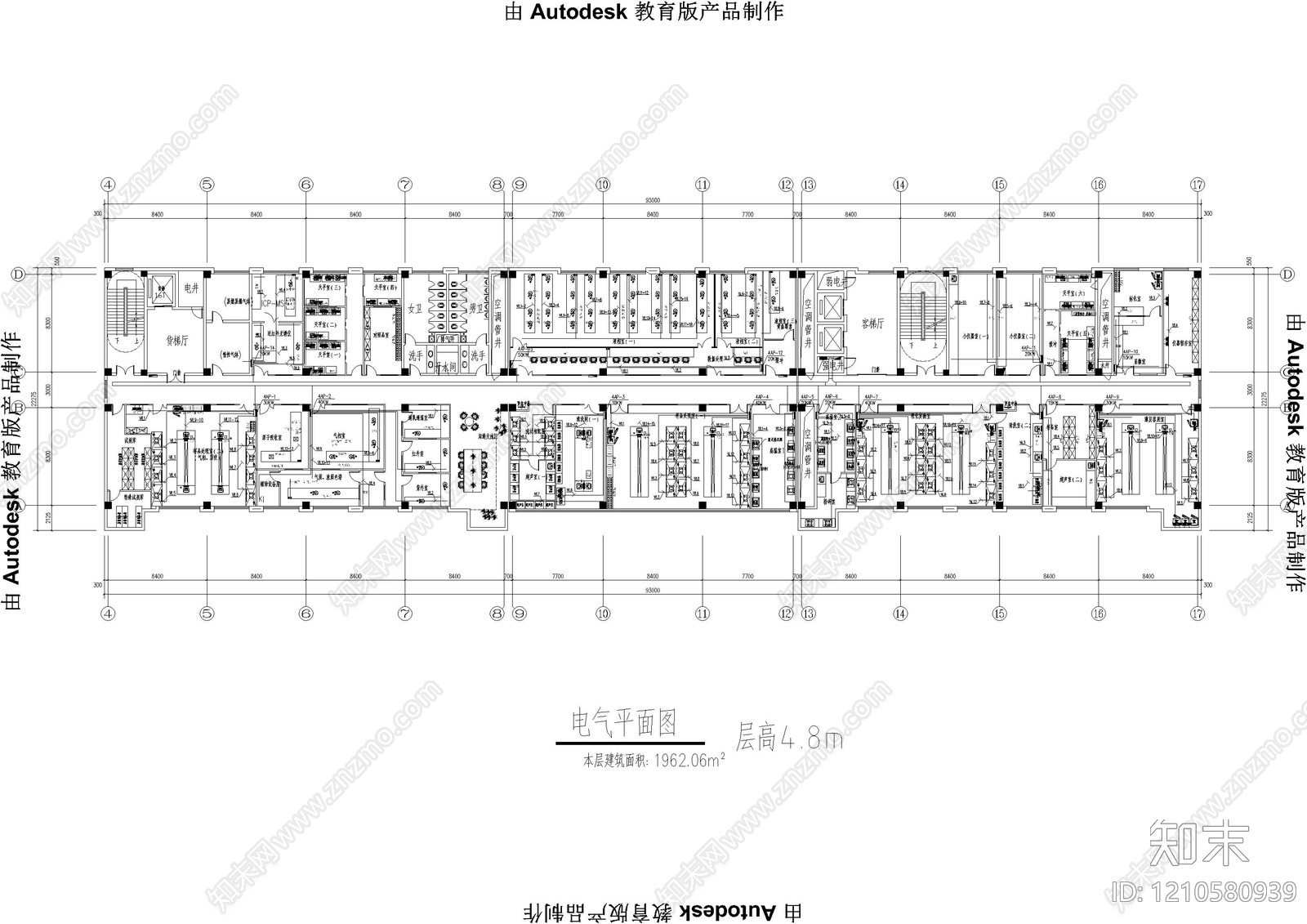 现代实验室cad施工图下载【ID:1210580939】