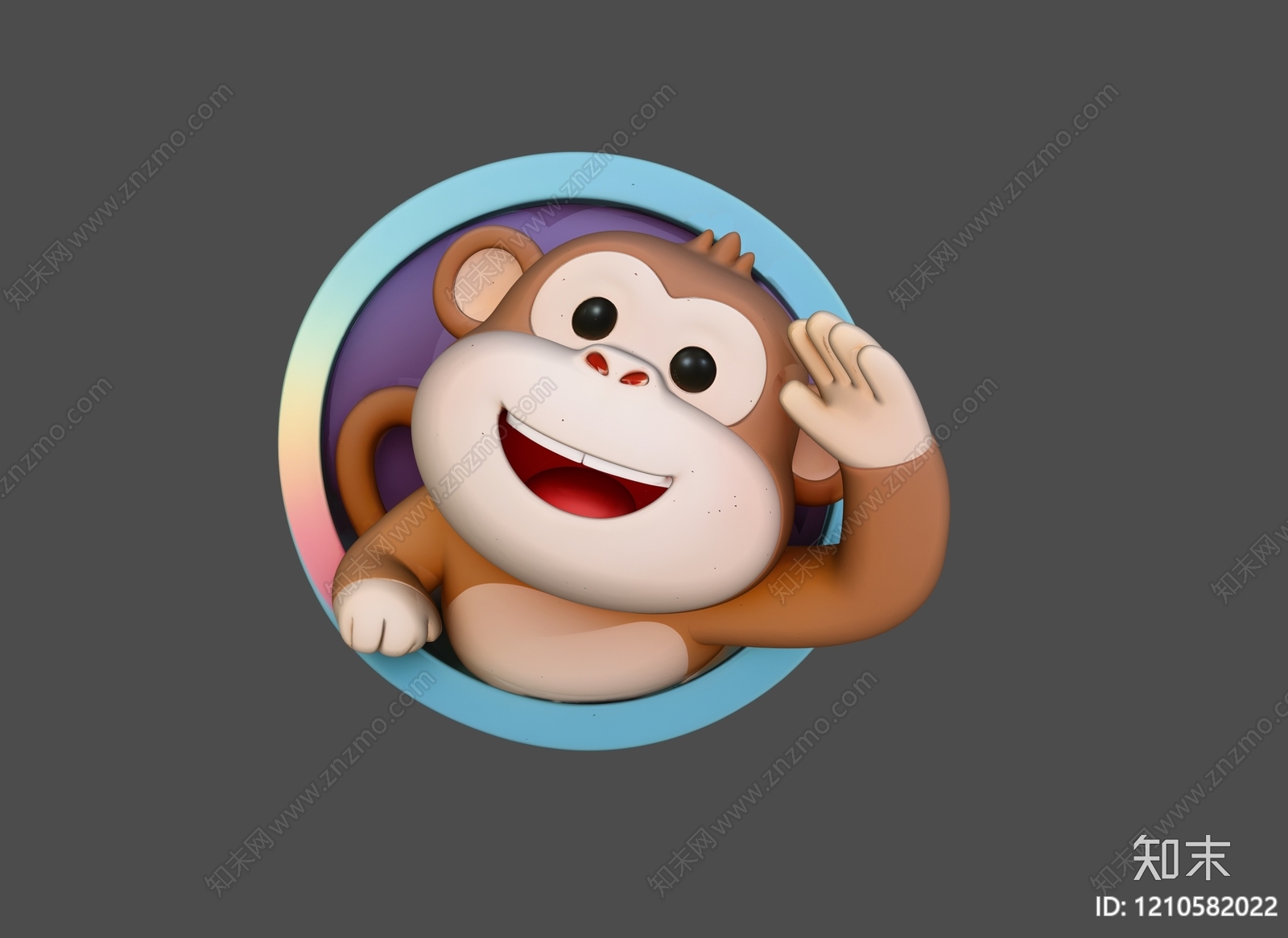 卡通风格虚拟人物3D模型下载【ID:1210582022】