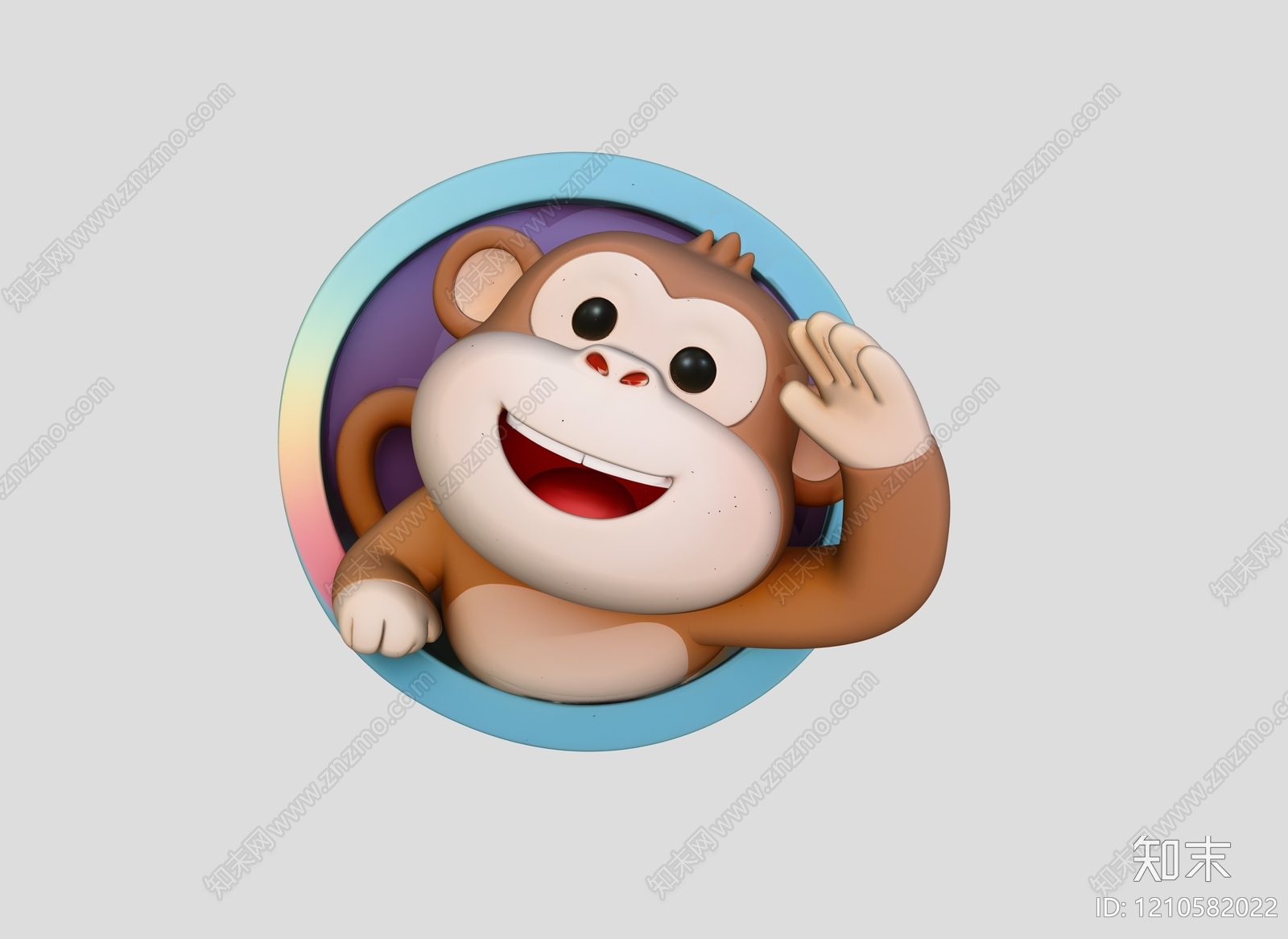 卡通风格虚拟人物3D模型下载【ID:1210582022】