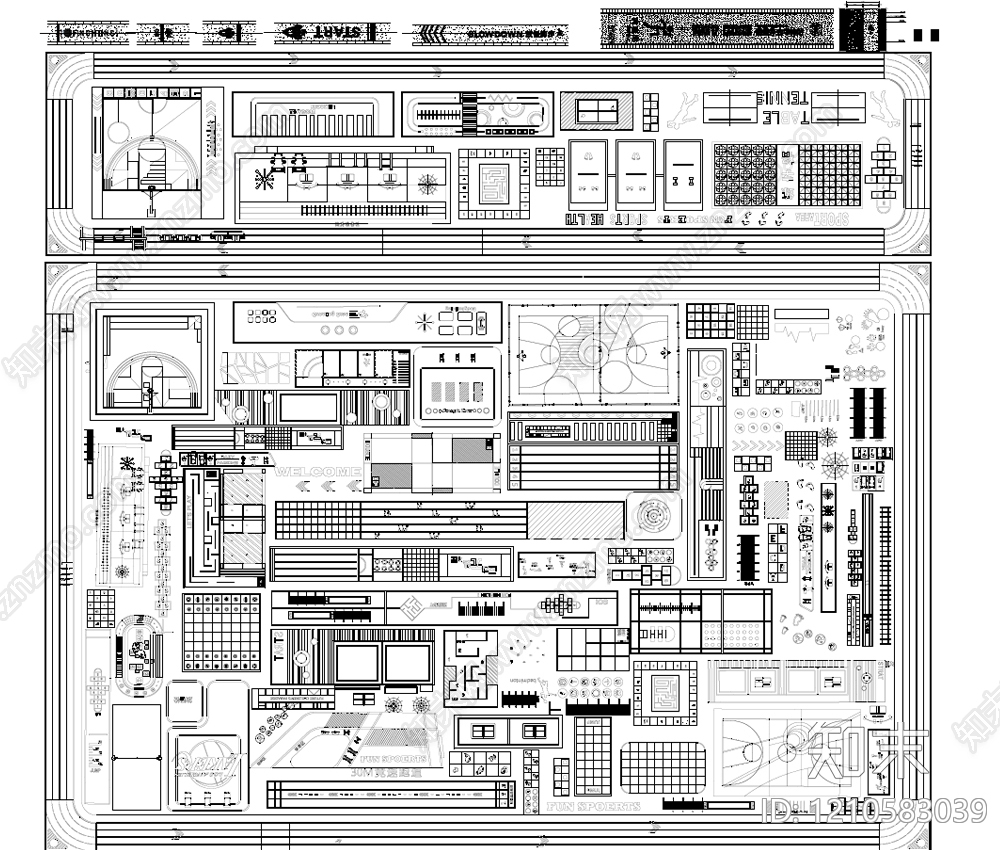 现代铺装施工图下载【ID:1210583039】