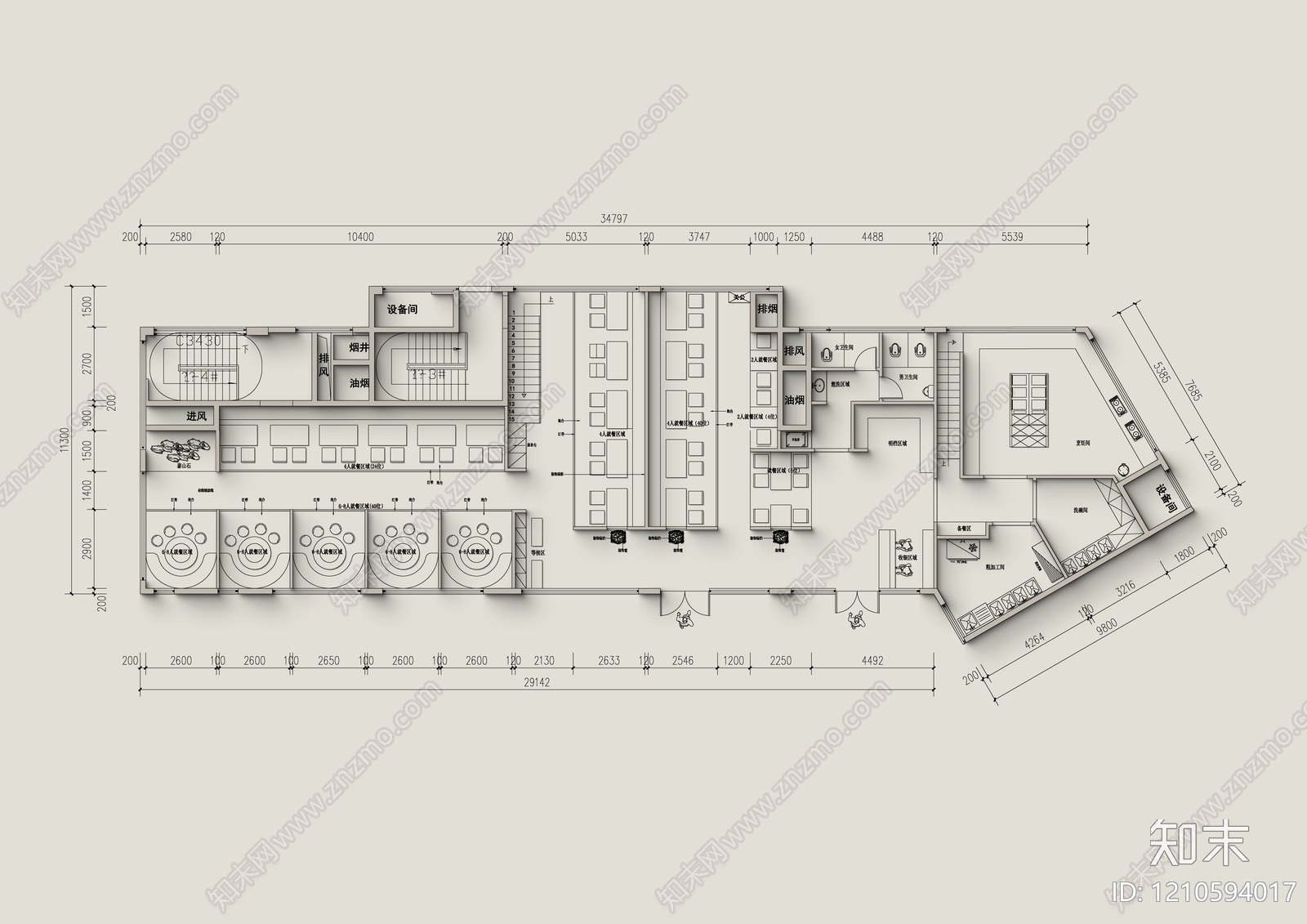 工装平面图施工图下载【ID:1210594017】