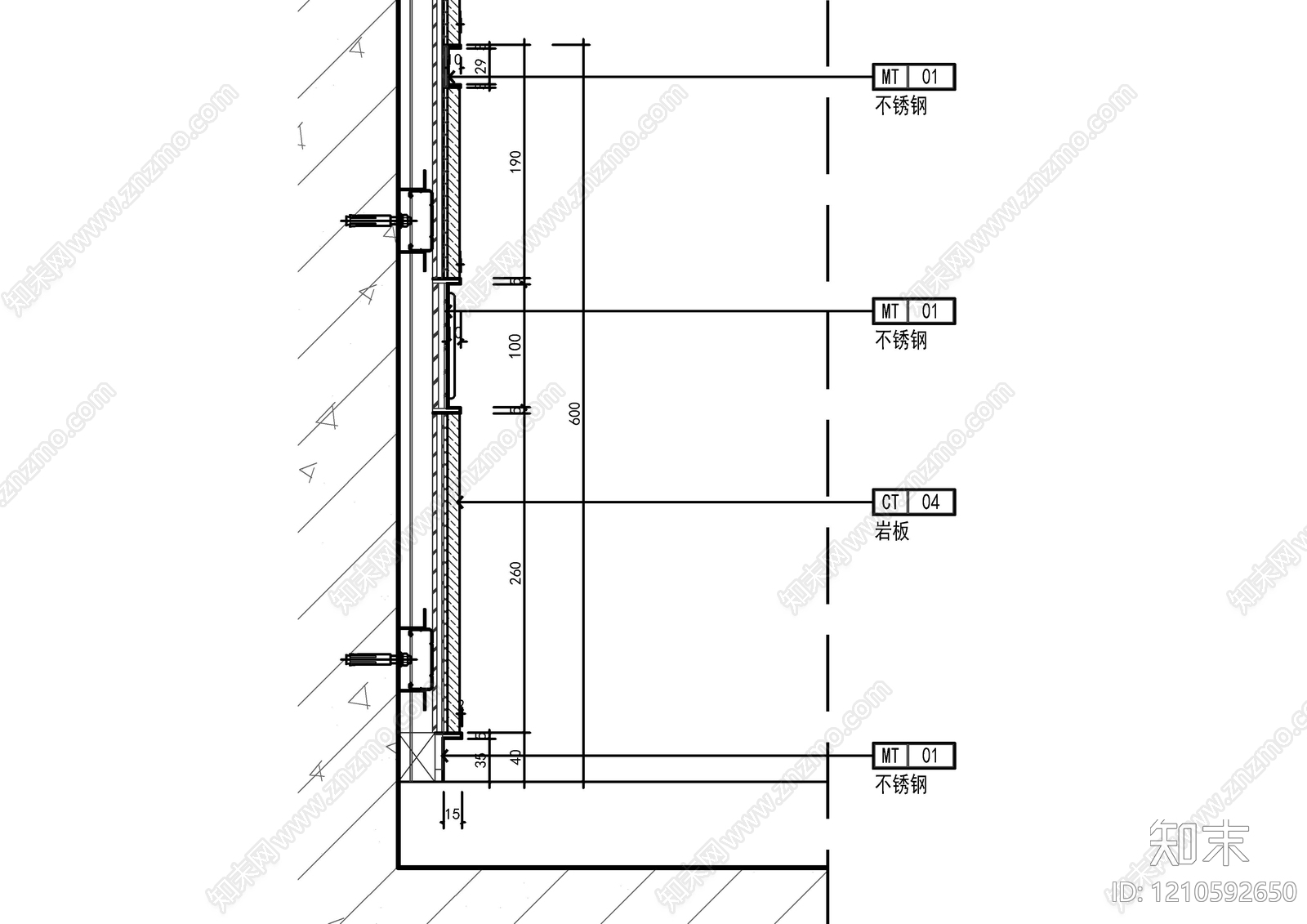 背景墙节点施工图下载【ID:1210592650】
