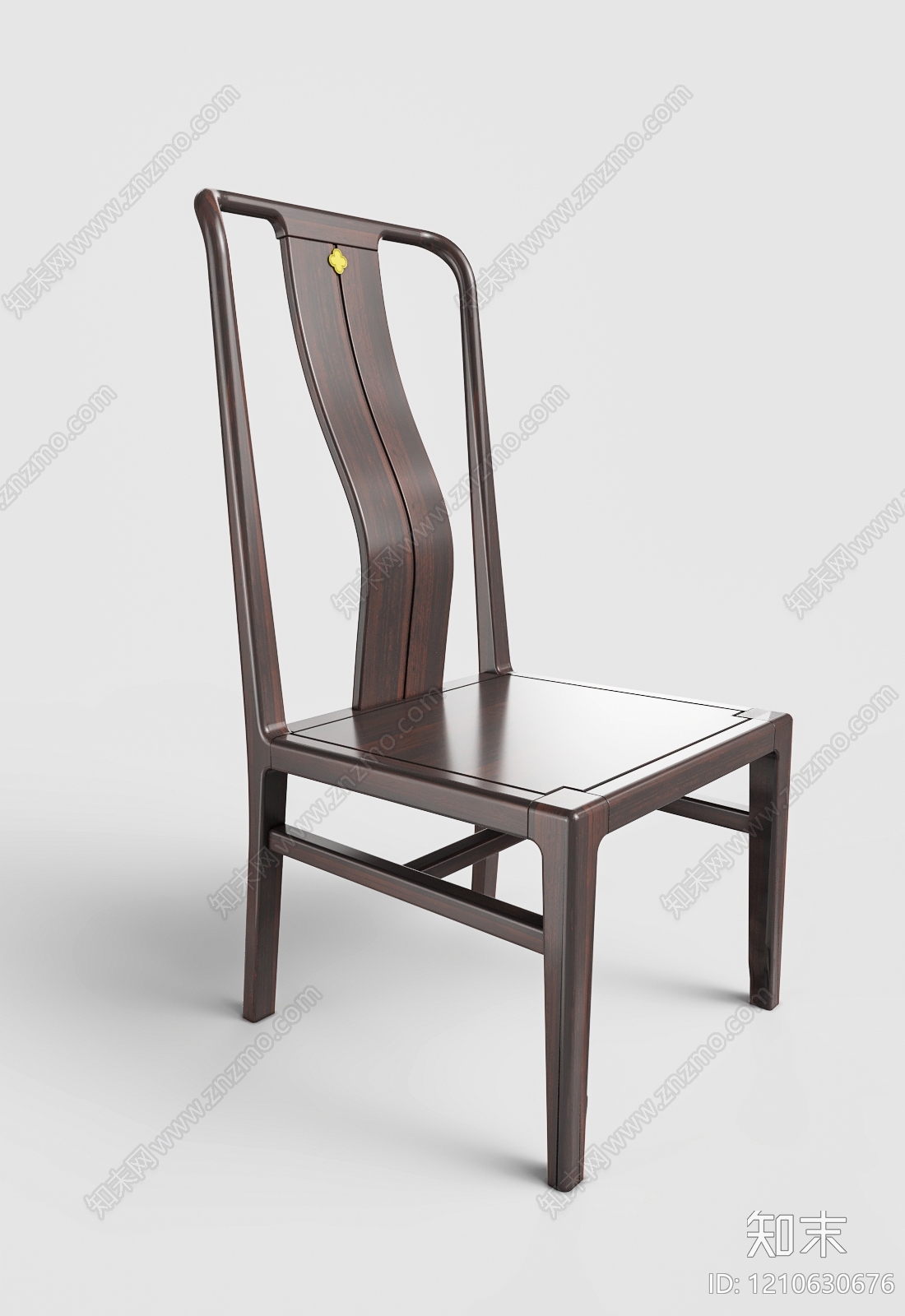 新中式餐椅3D模型下载【ID:1210630676】