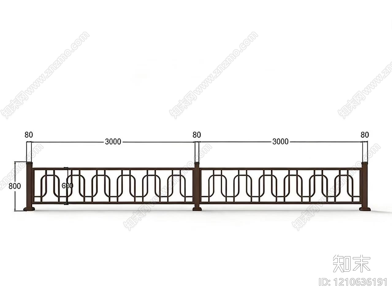 现代新中式栏杆施工图下载【ID:1210636191】