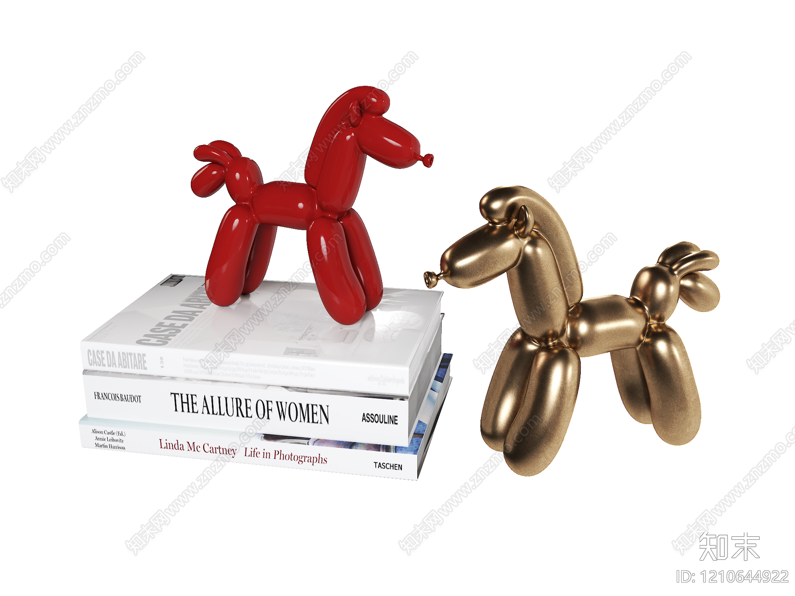 现代简约雕塑摆件3D模型下载【ID:1210644922】