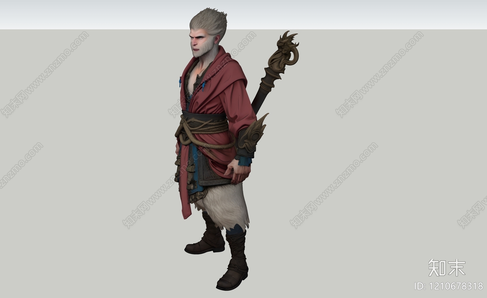 虚拟人物SU模型下载【ID:1210678318】