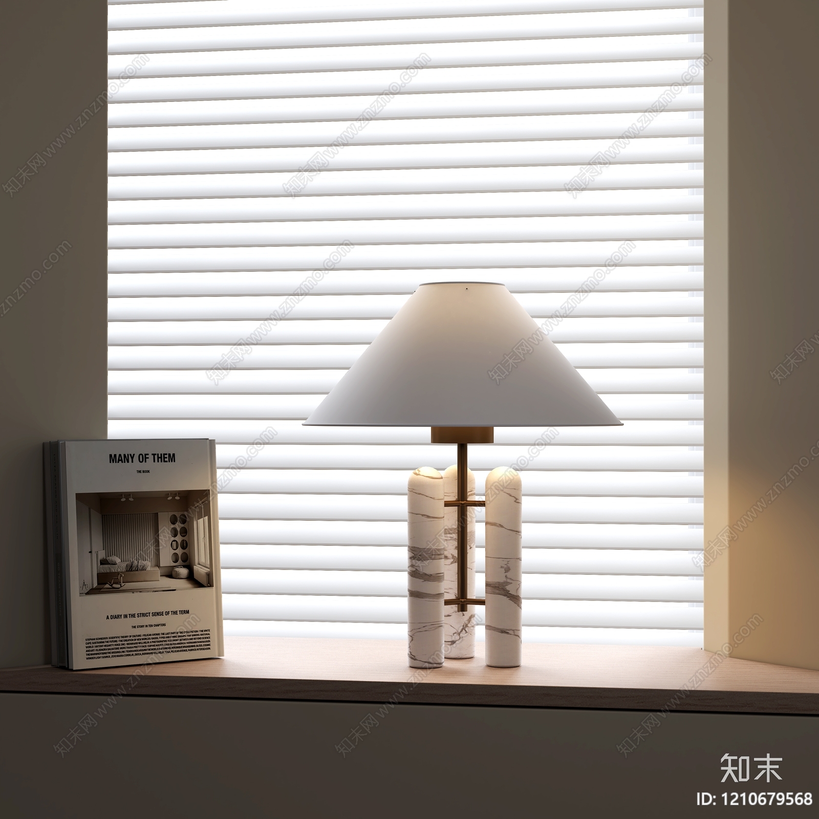 奶油风灯具组合3D模型下载【ID:1210679568】