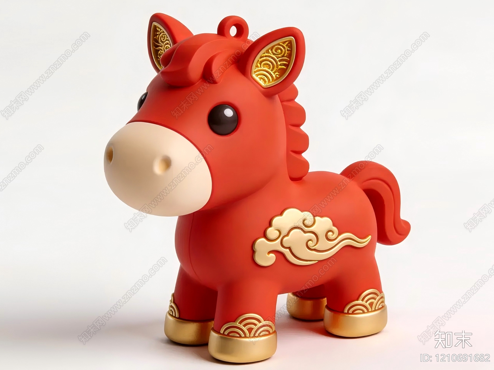 新中式雕塑摆件3D模型下载【ID:1210691682】