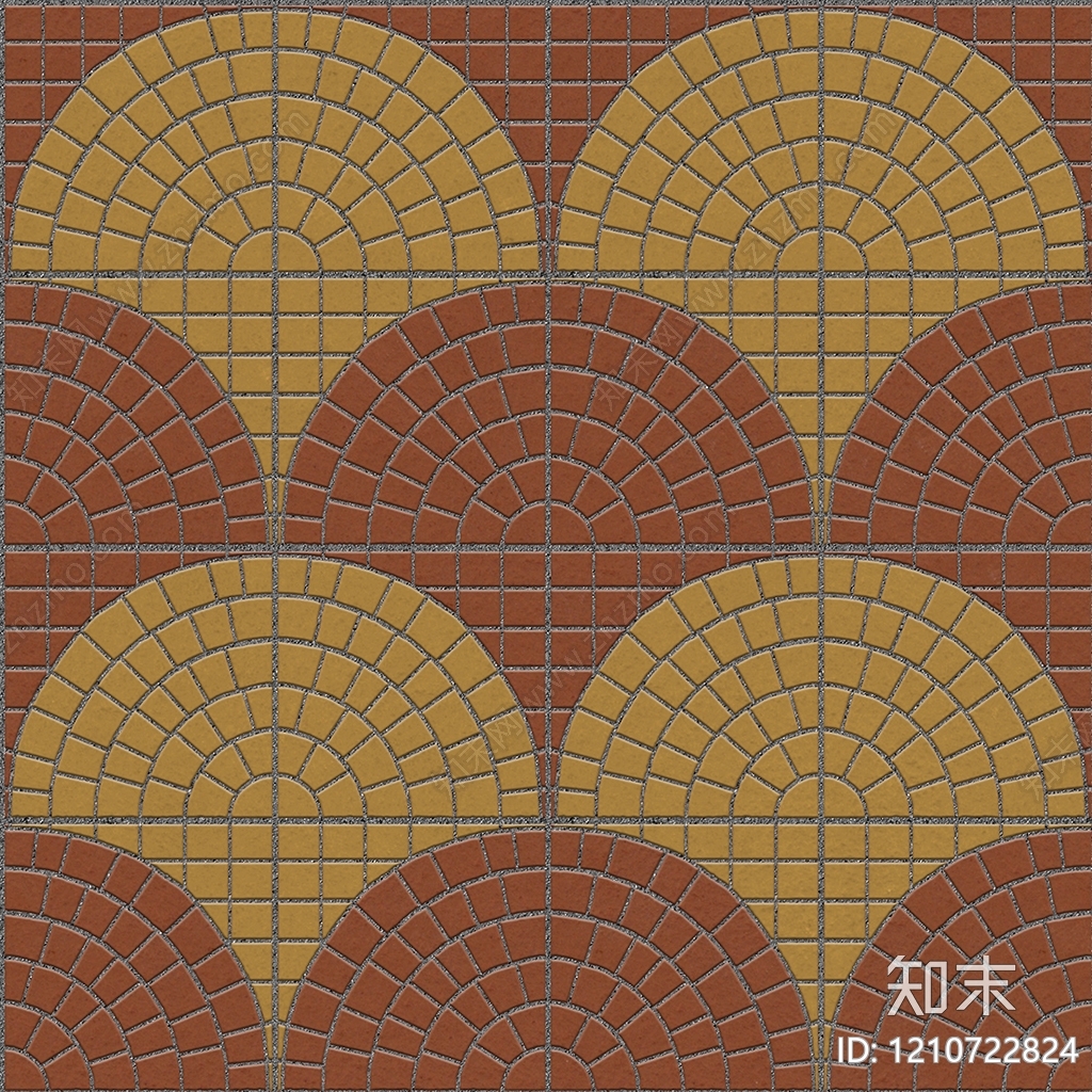 现代透水砖贴图下载【ID:1210722824】