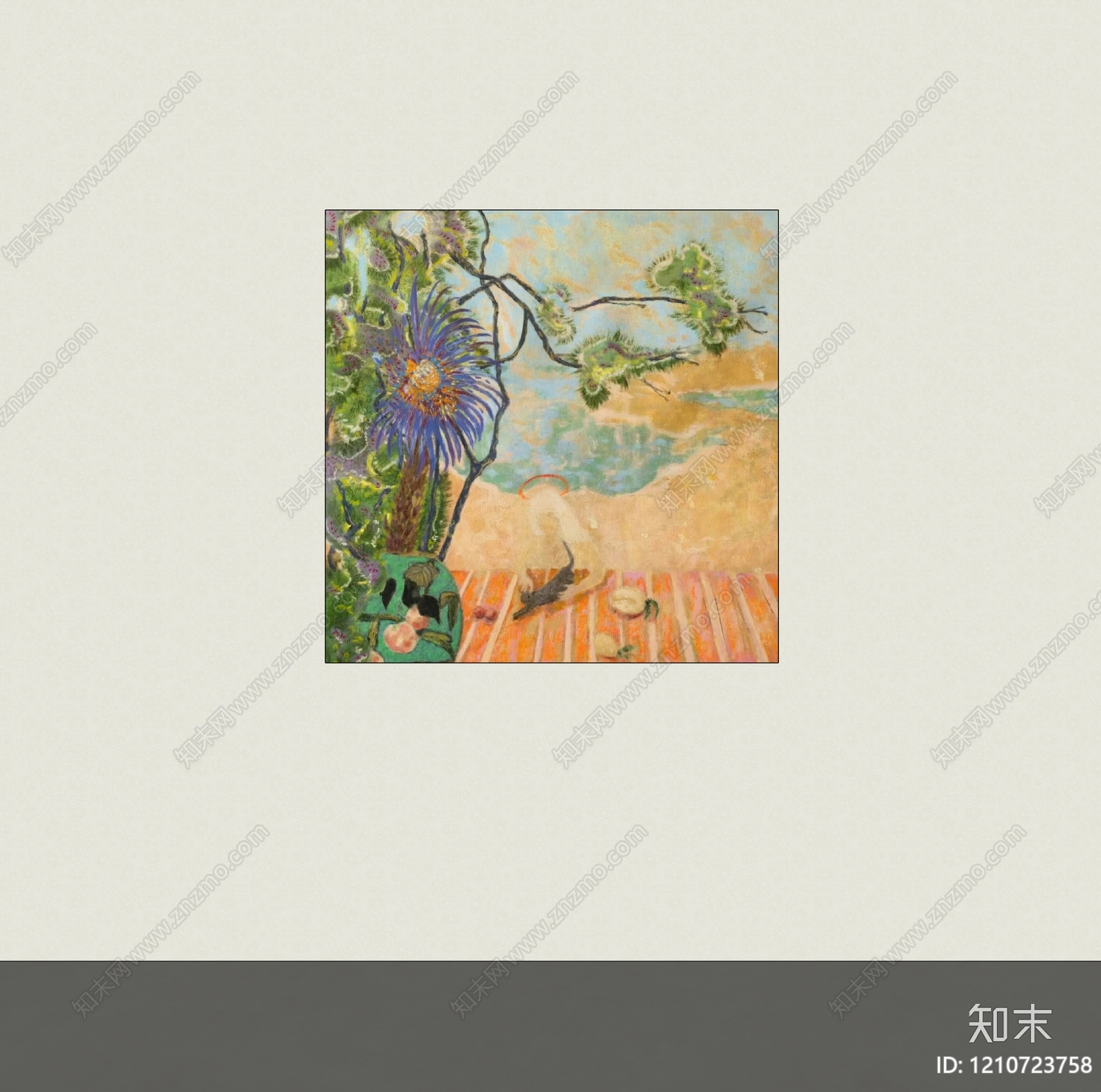 现代挂画SU模型下载【ID:1210723758】