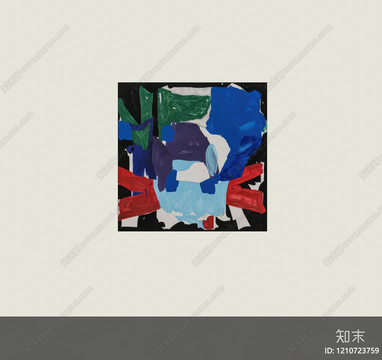 现代挂画SU模型下载【ID:1210723759】