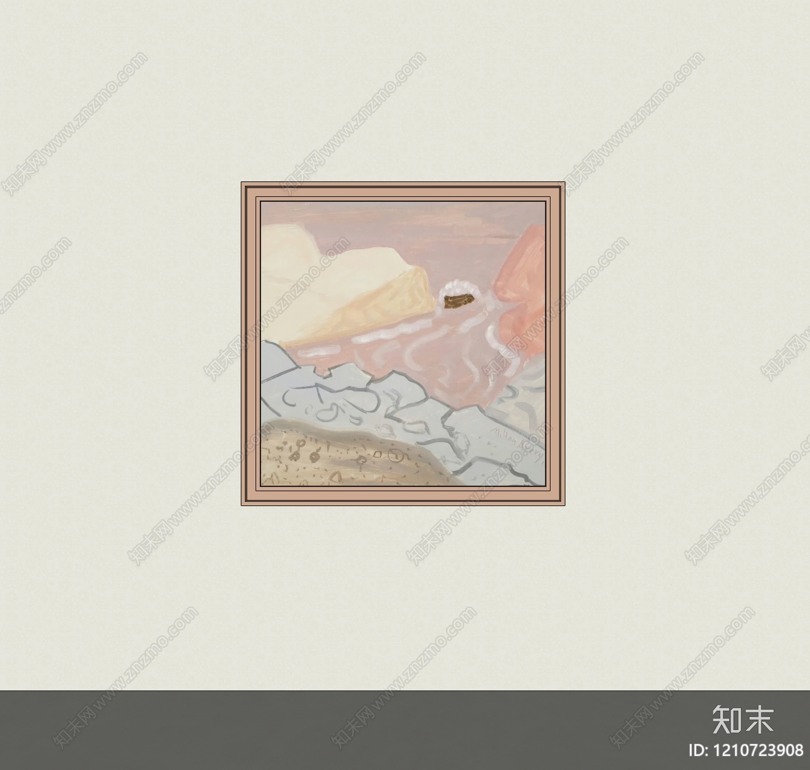 现代挂画SU模型下载【ID:1210723908】