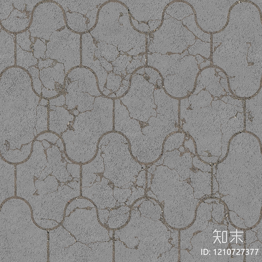 现代透水砖贴图下载【ID:1210727377】