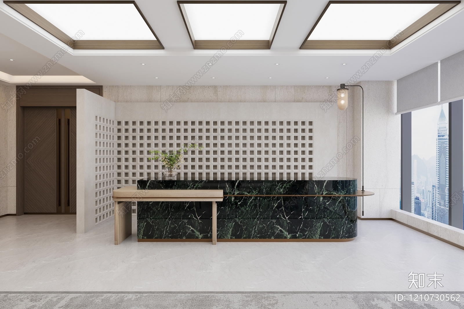 新中式休息区3D模型下载【ID:1210730562】