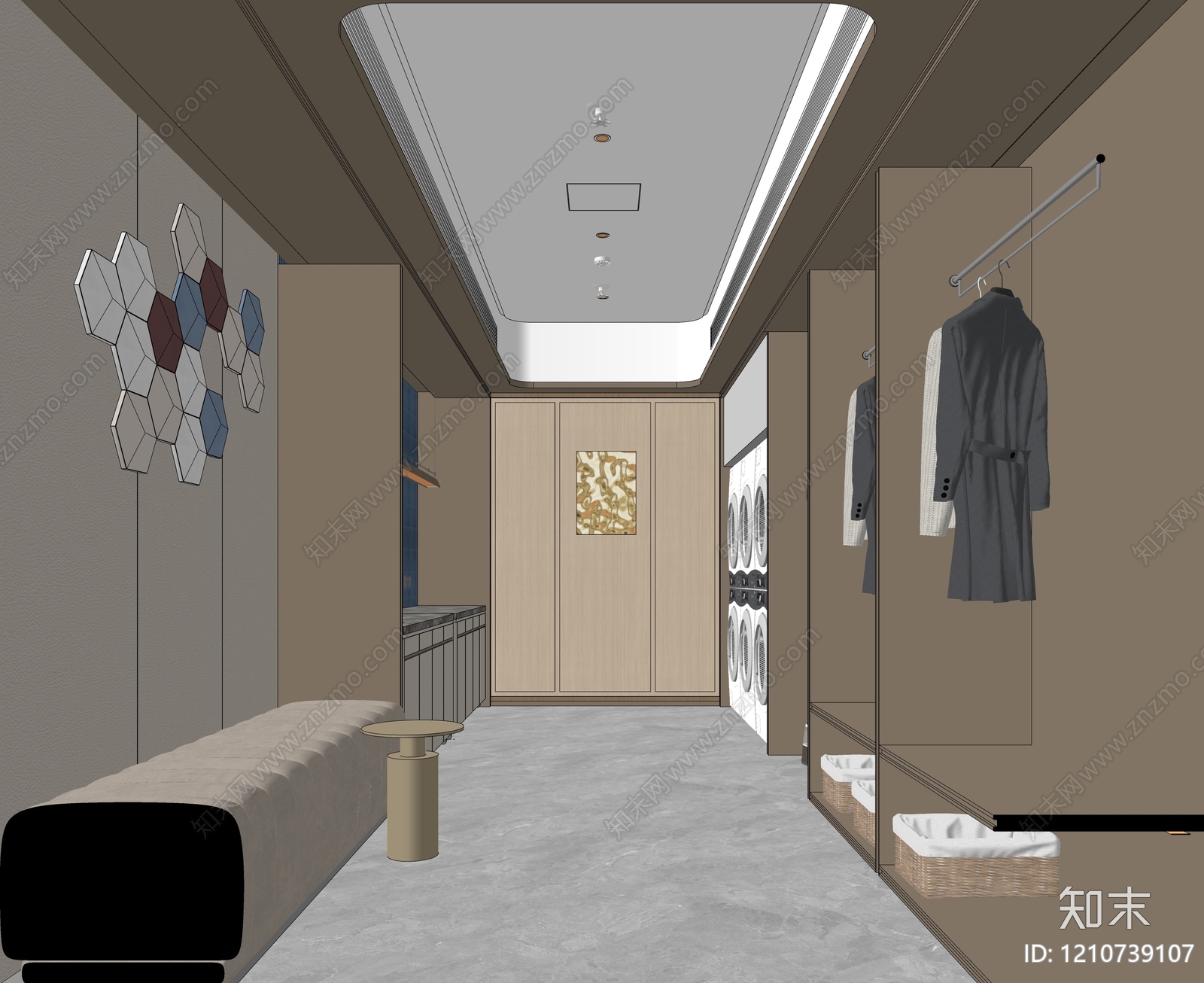 现代轻奢其他酒店空间SU模型下载【ID:1210739107】
